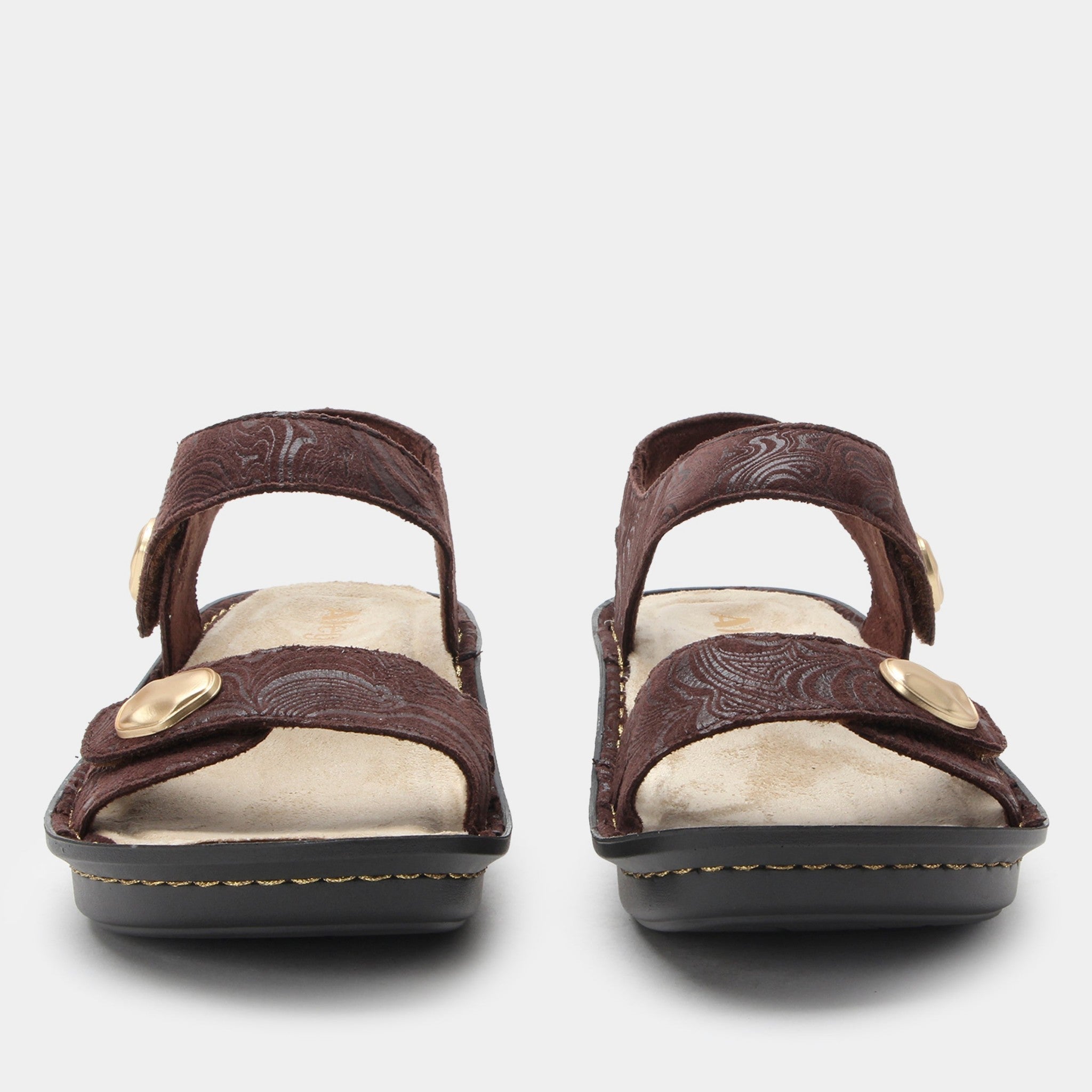 Alegria Vienna Waverly Mini Comfort Arch Support Women's Sandal - Swirling Brown - 6