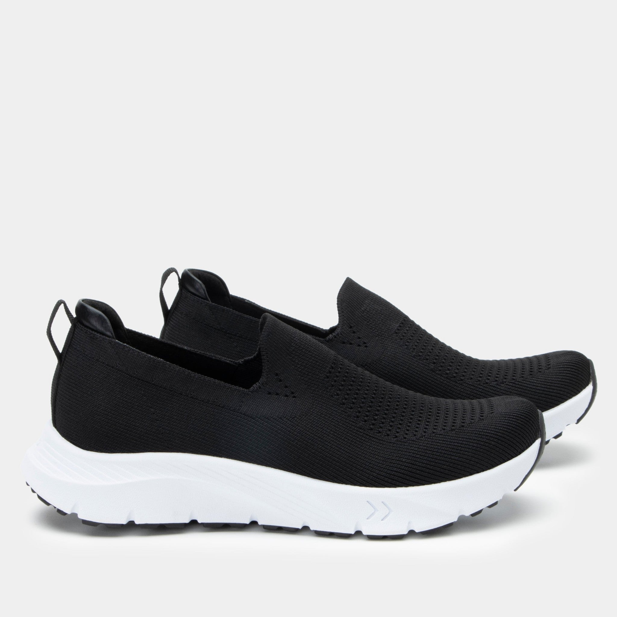 Alegria Waze Comfort Arch Support Women's Slip-On Shoe - Black Top - 3