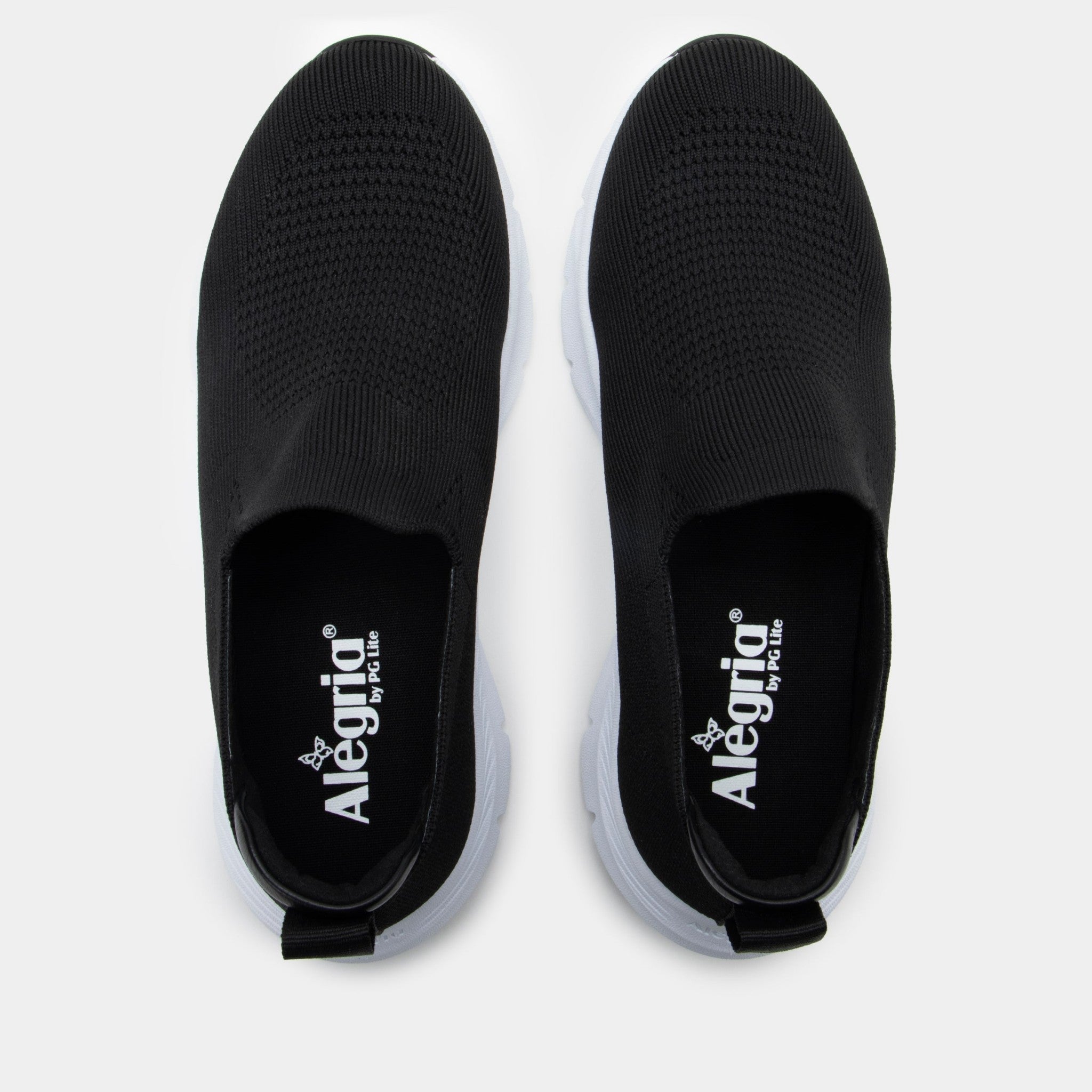 Alegria Waze Comfort Arch Support Women's Slip-On Shoe - Black Top - 5