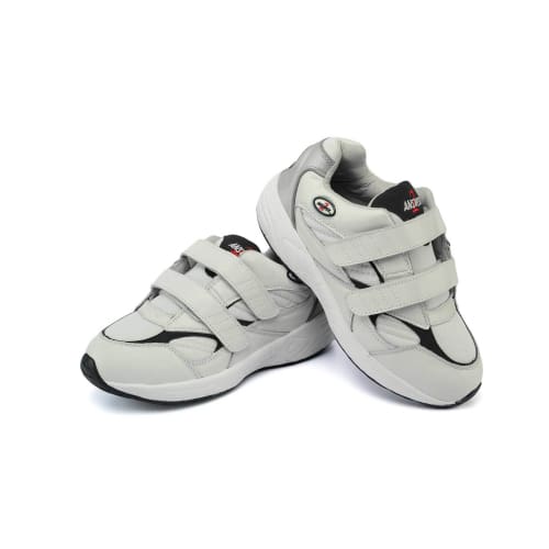 Answer2 554-3V Men's Athletic Walking Shoes with Straps - White/Navy