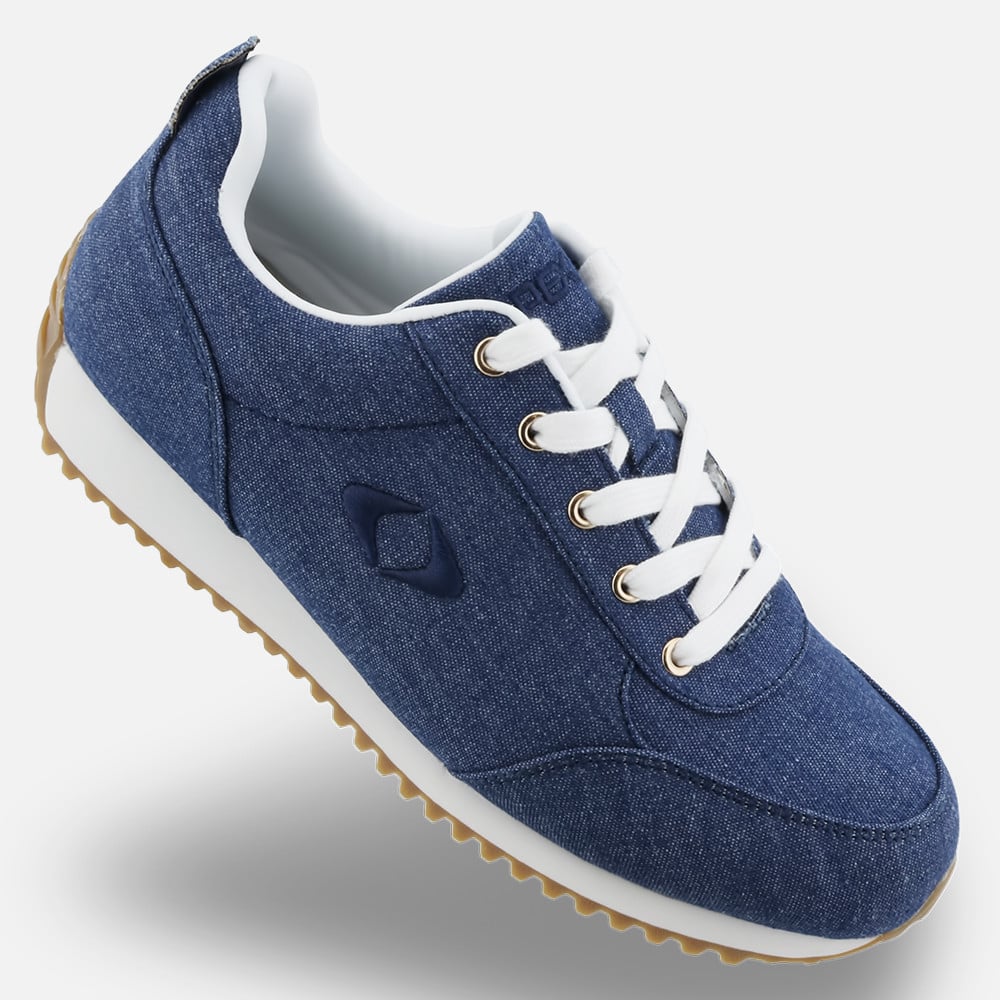 Apex Balmoral Lace-Up Canvas Sneakers - Women's - Navy - view 4