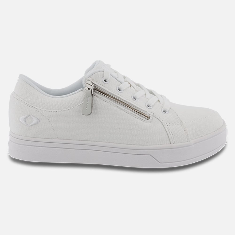 Apex Blutcher Canvas Zip Shoes - Women's - White - view 3