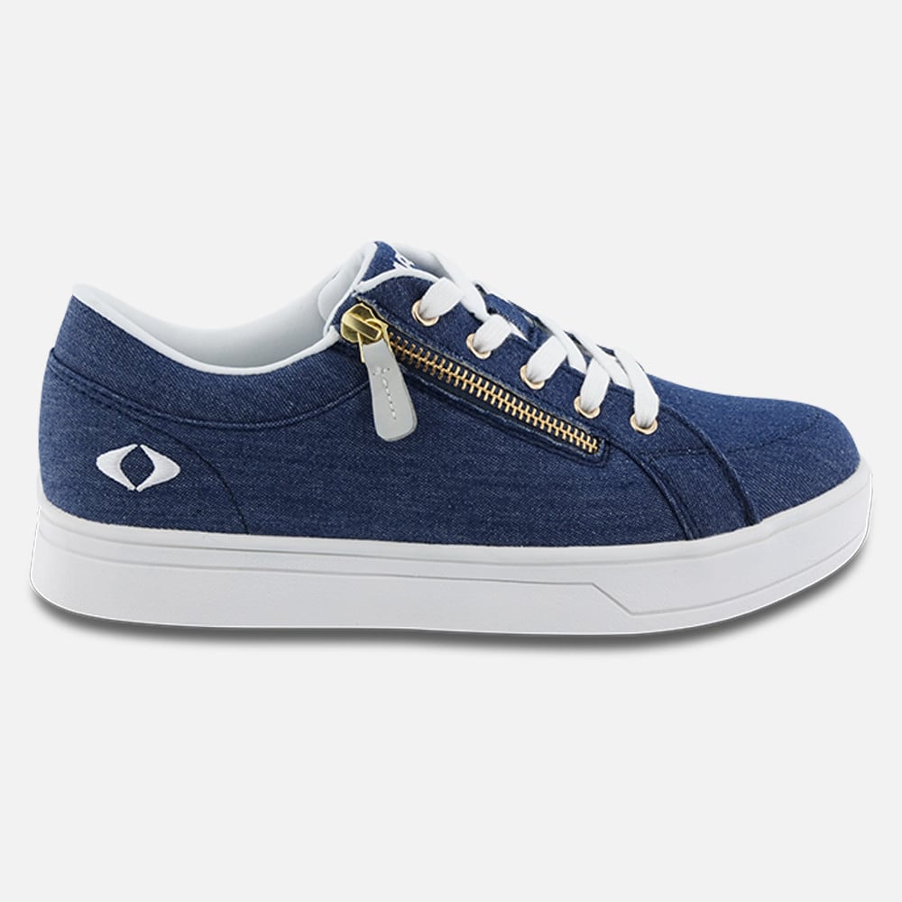 Apex Blutcher Canvas Zip Shoes - Women's - Navy - view 3