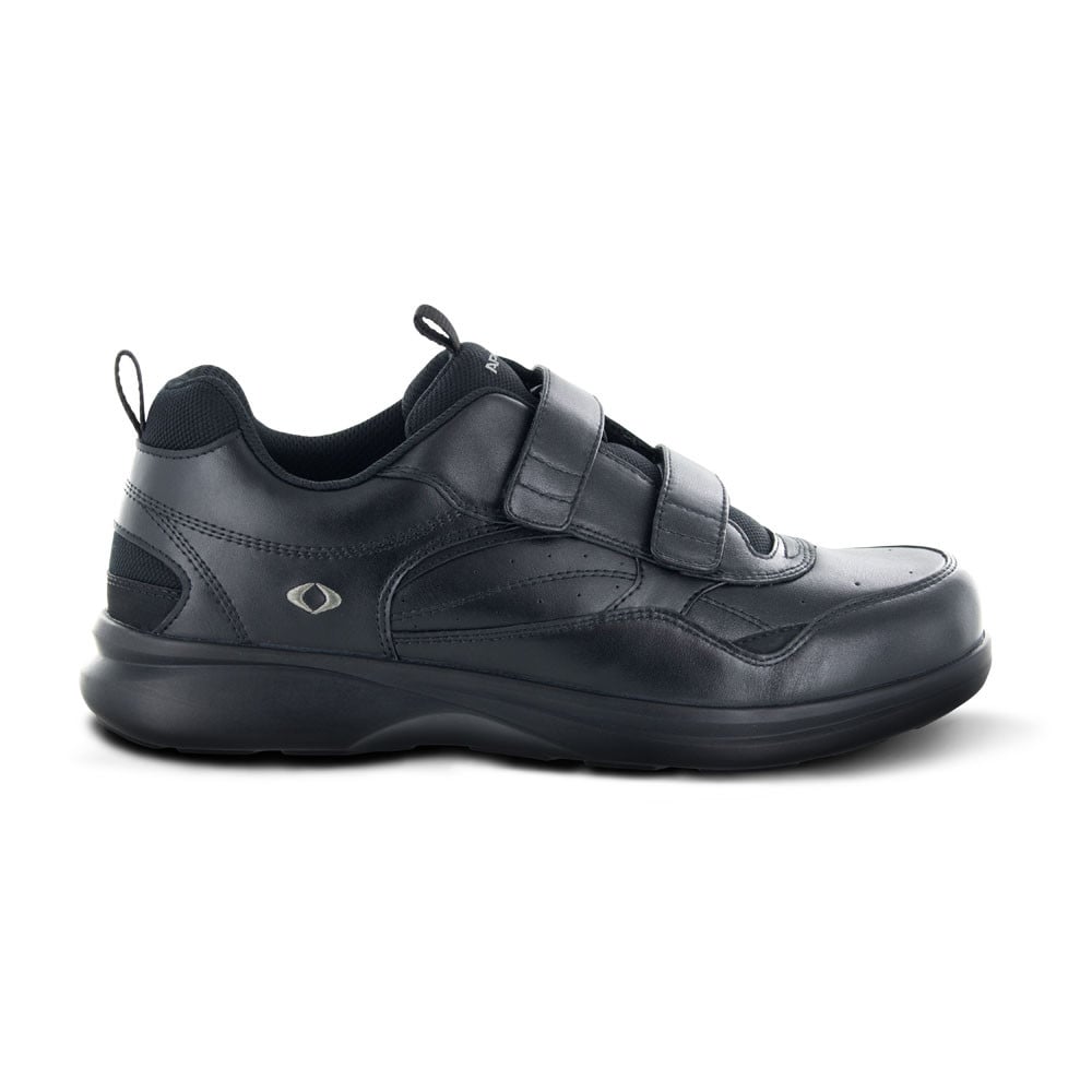 Apex Active Biomechanical Double Strap Walking Shoes - Men's - Black - view 3
