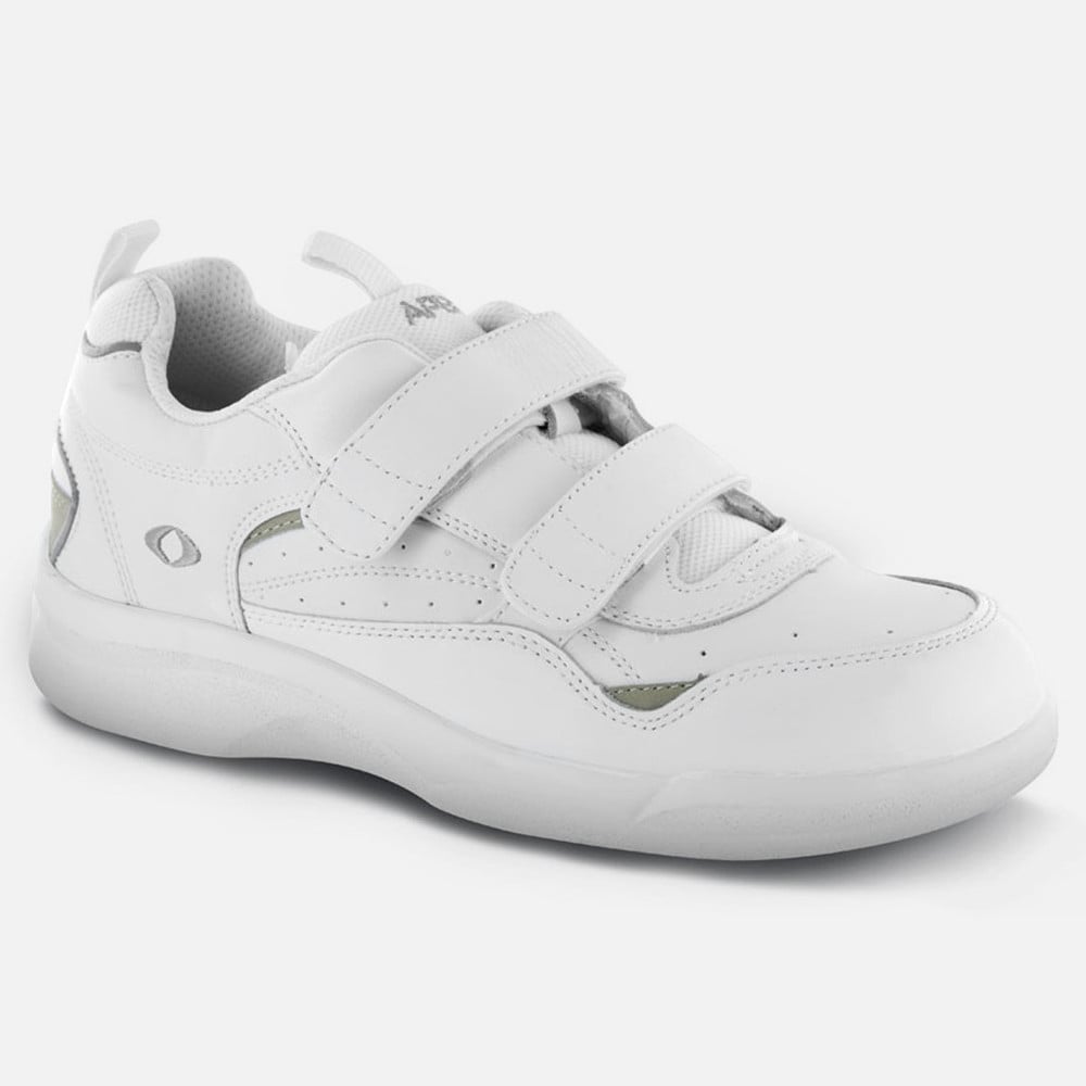 Apex Active Biomechanical Double Strap Walking Shoes - Men's - White - view 1