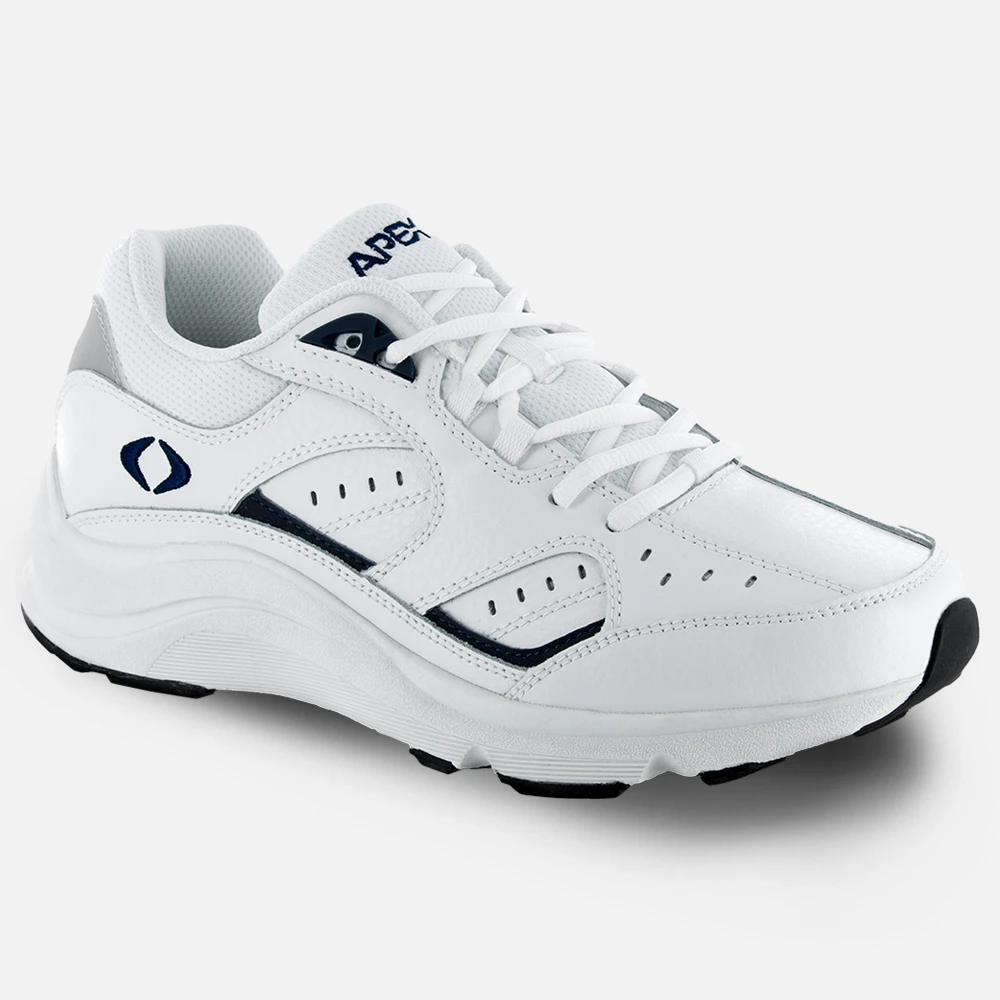 Apex XV Runner Athletic Shoes - Men's - White/Navy - view 1