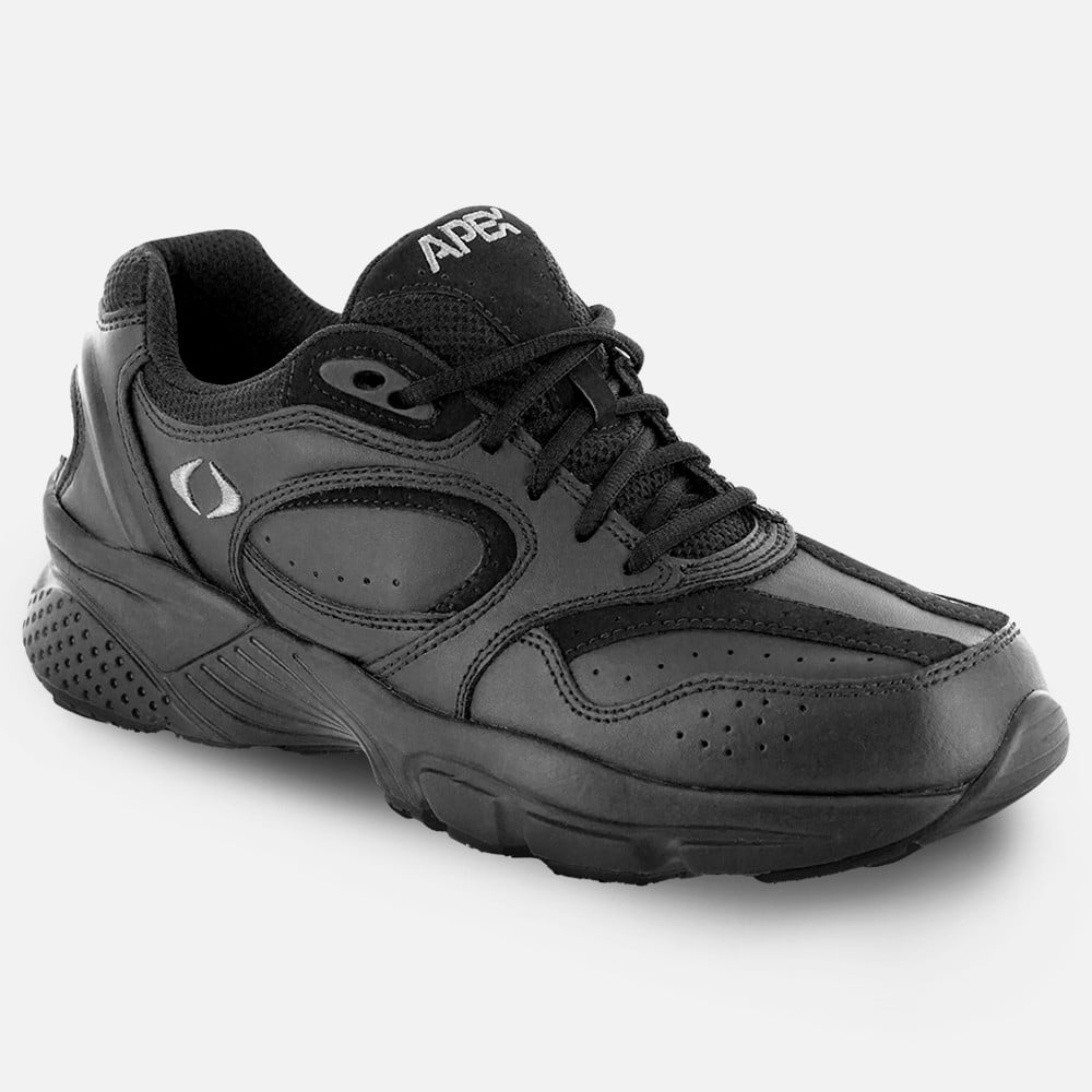 Apex XV Lace-Up Walking Shoes - Men's - Black - view 1