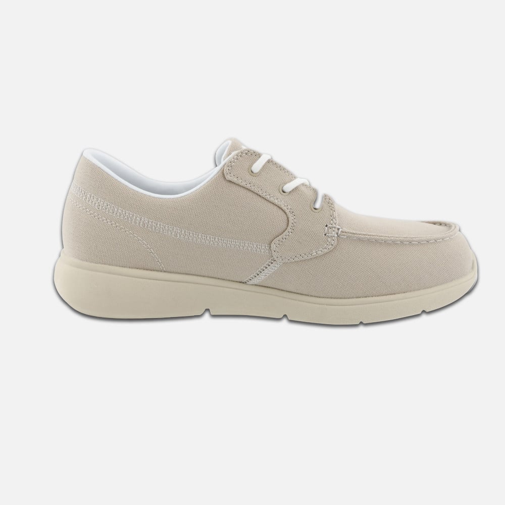 Apex Moc Toe Canvas Loafers - Men's - Tan - view 5
