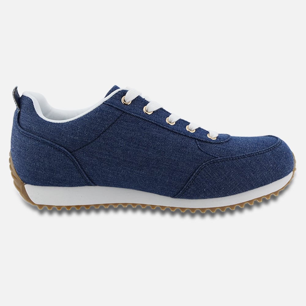 Apex Balmoral Lace-Up Canvas Sneakers - Women's - Navy - view 5