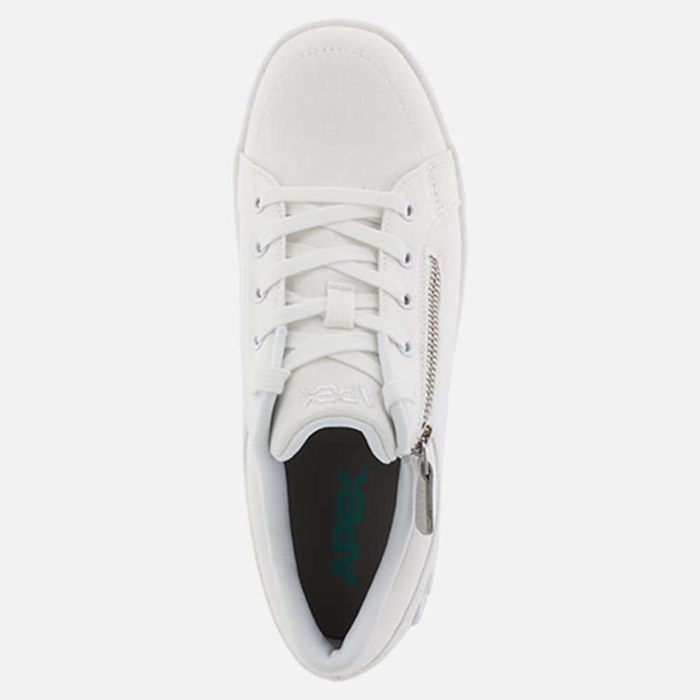 Apex Blutcher Canvas Zip Shoes - Women's - White - view 6