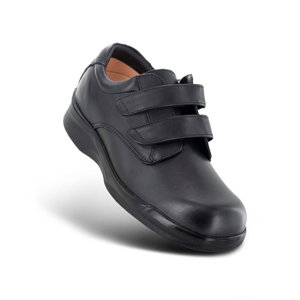 Apex Ambulator - Mens - Double Strap - Black Leather - Black - view 4