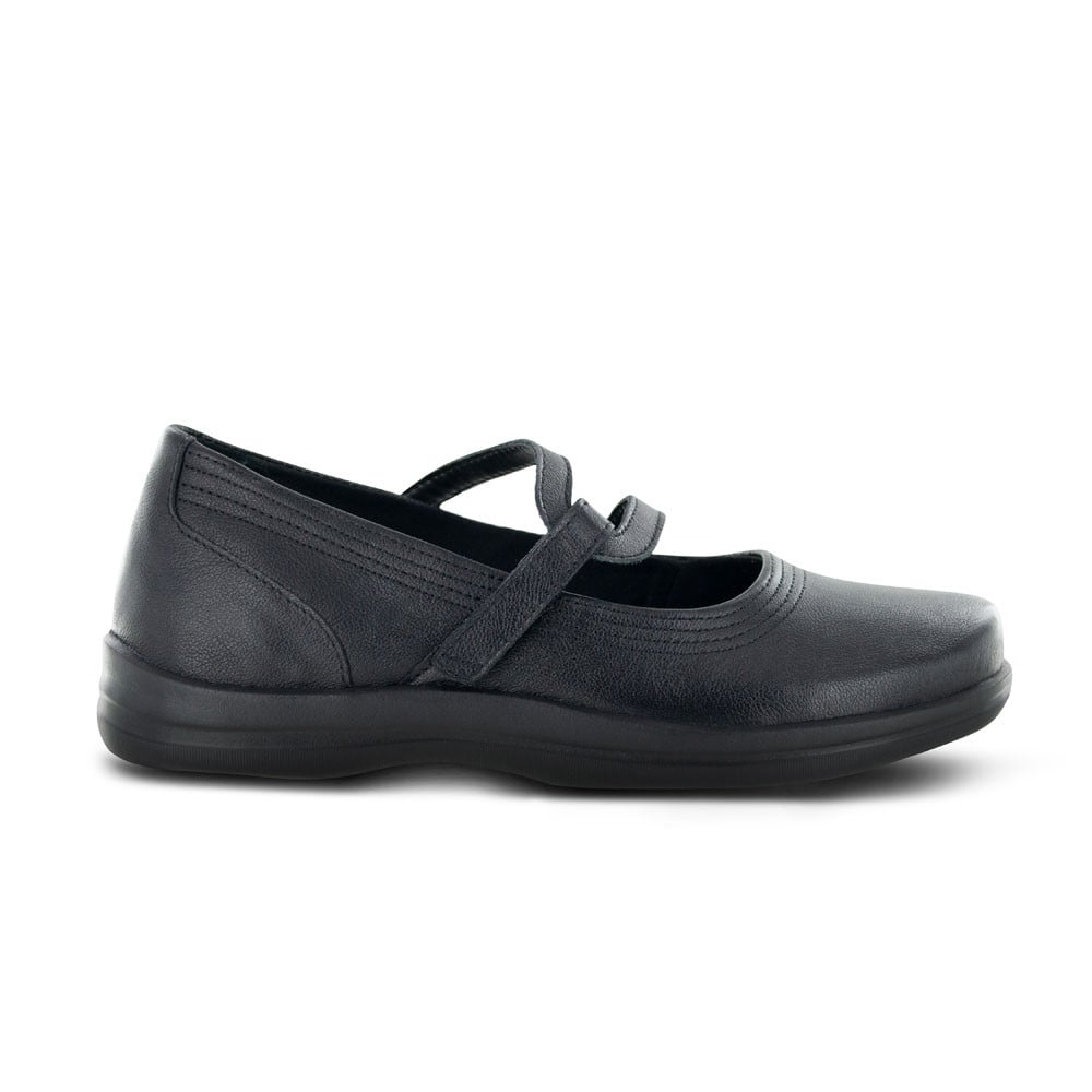 Apex Janice Women's Classic Strap Stretch Comfort Shoe - Black - view 3