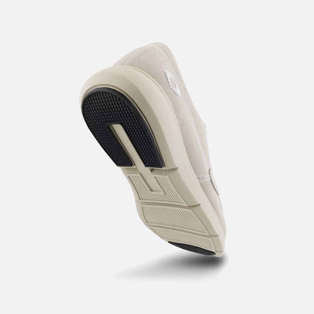 Apex Moc Toe Canvas Loafers - Men's - Tan - view 2