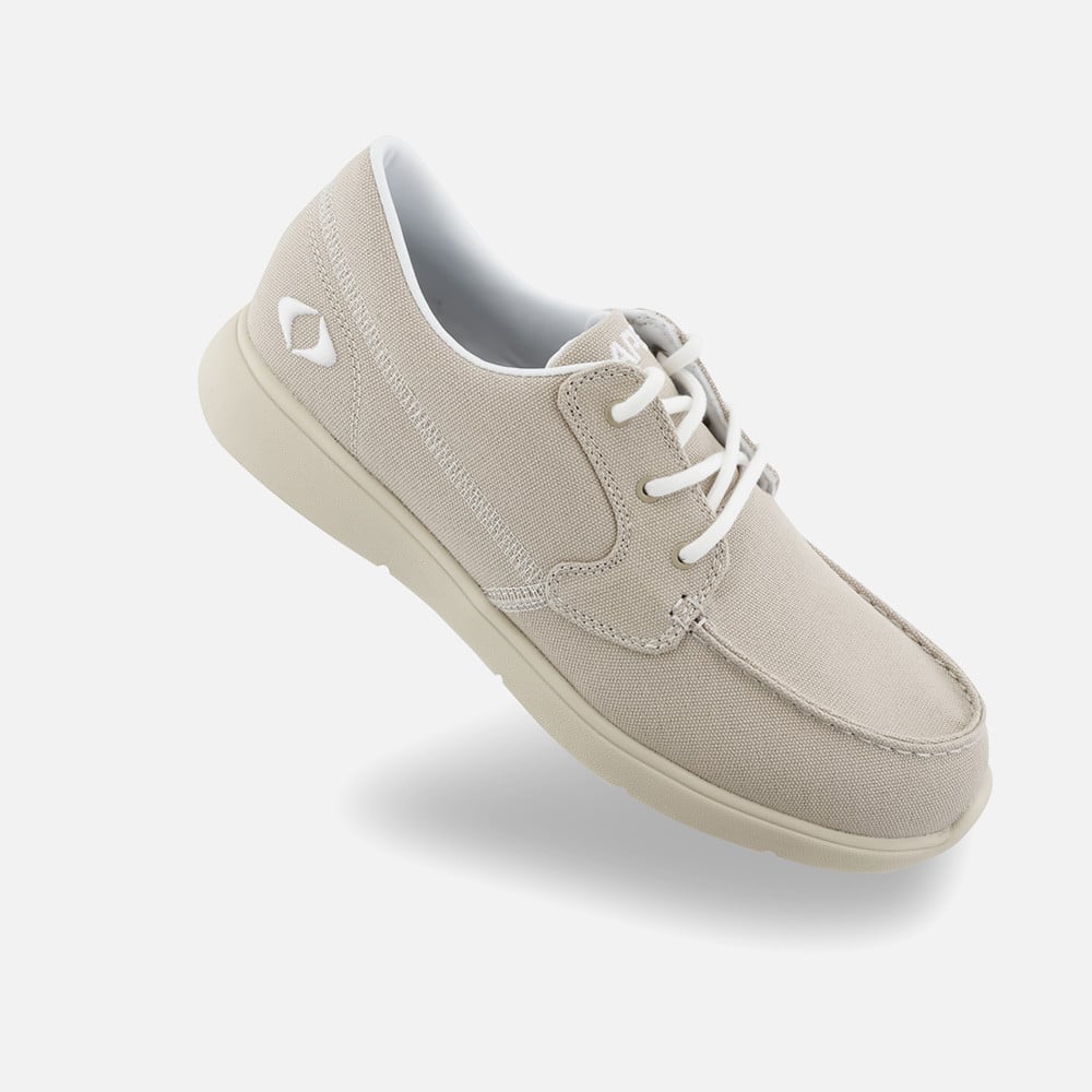 Apex Moc Toe Canvas Loafers - Men's - Tan - view 4