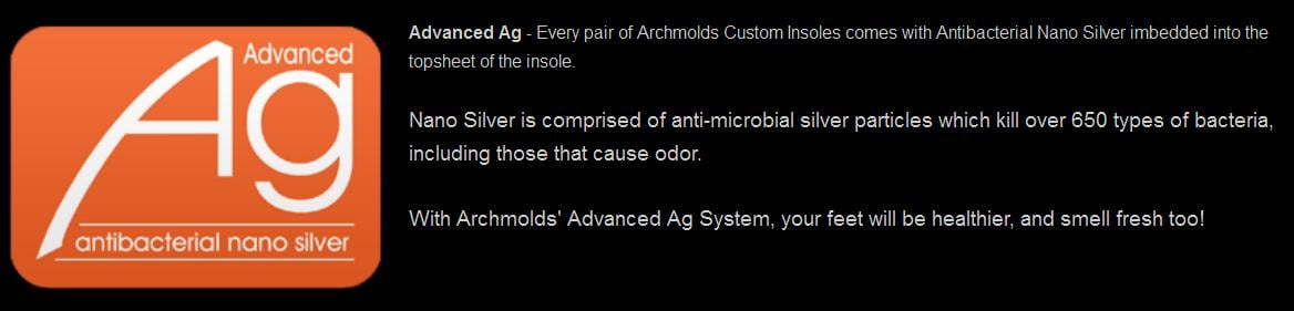 Every pair of archmolds comes with an Anti-bacterial layer.