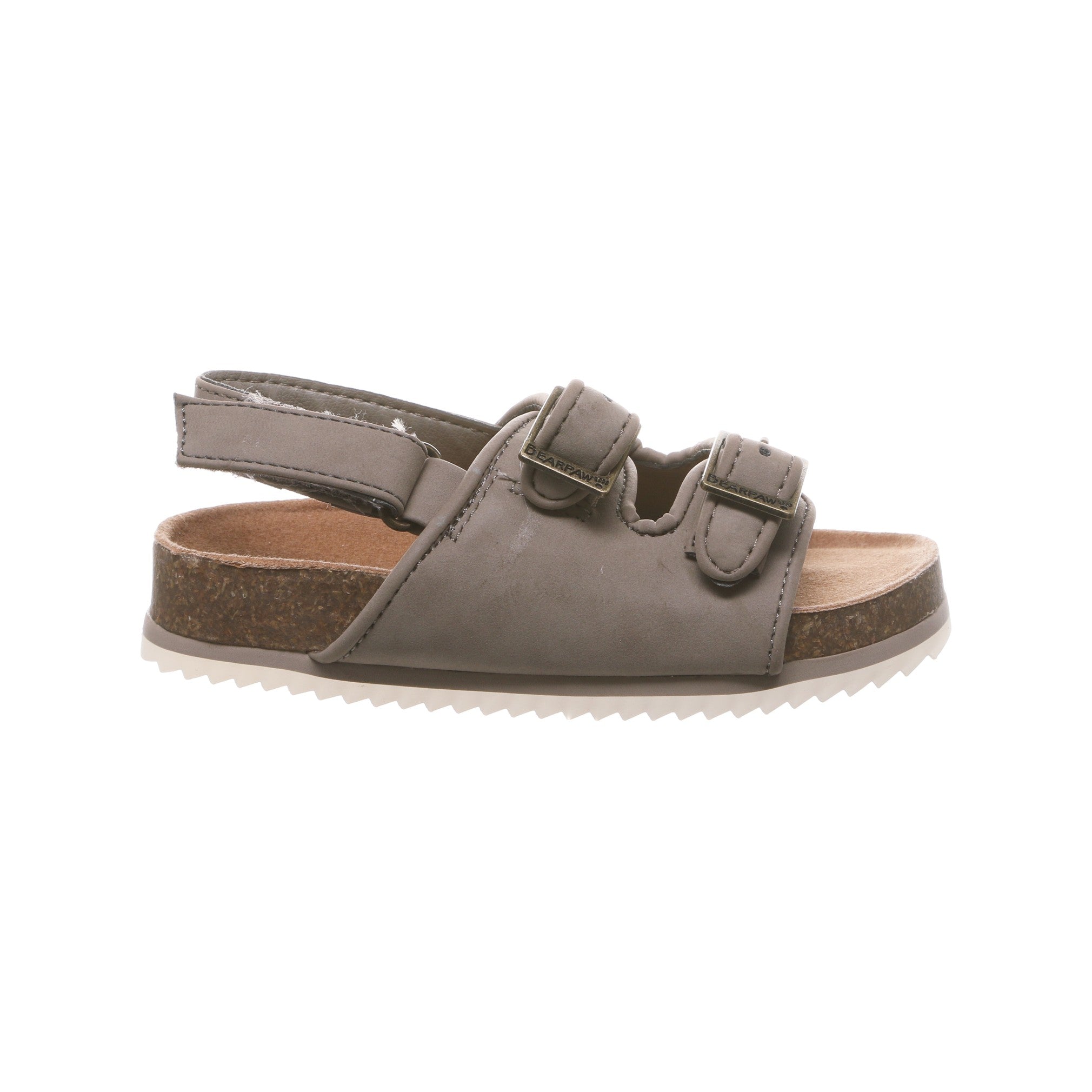 Bearpaw Brooklyn Toddler Toddler Knitted Textile Sandals - 1768T Bearpaw- 276 - Stone - Side View