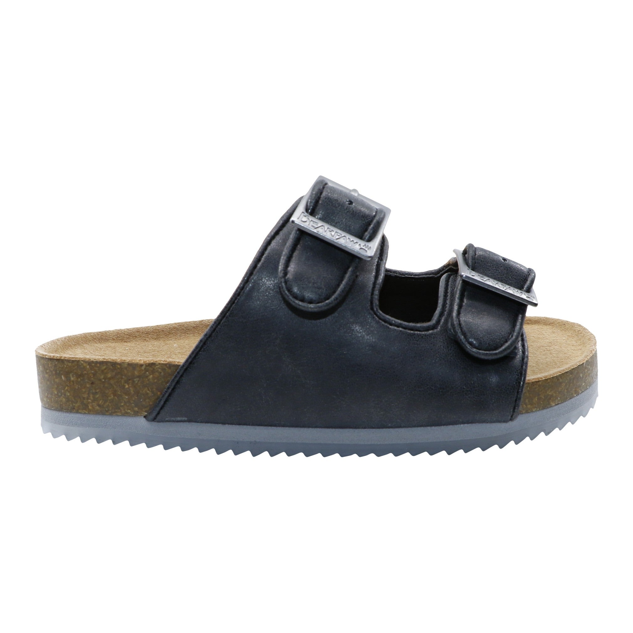 Bearpaw Brooklyn - Kid's Slide Sandal Bearpaw- 011 - Black - Side View