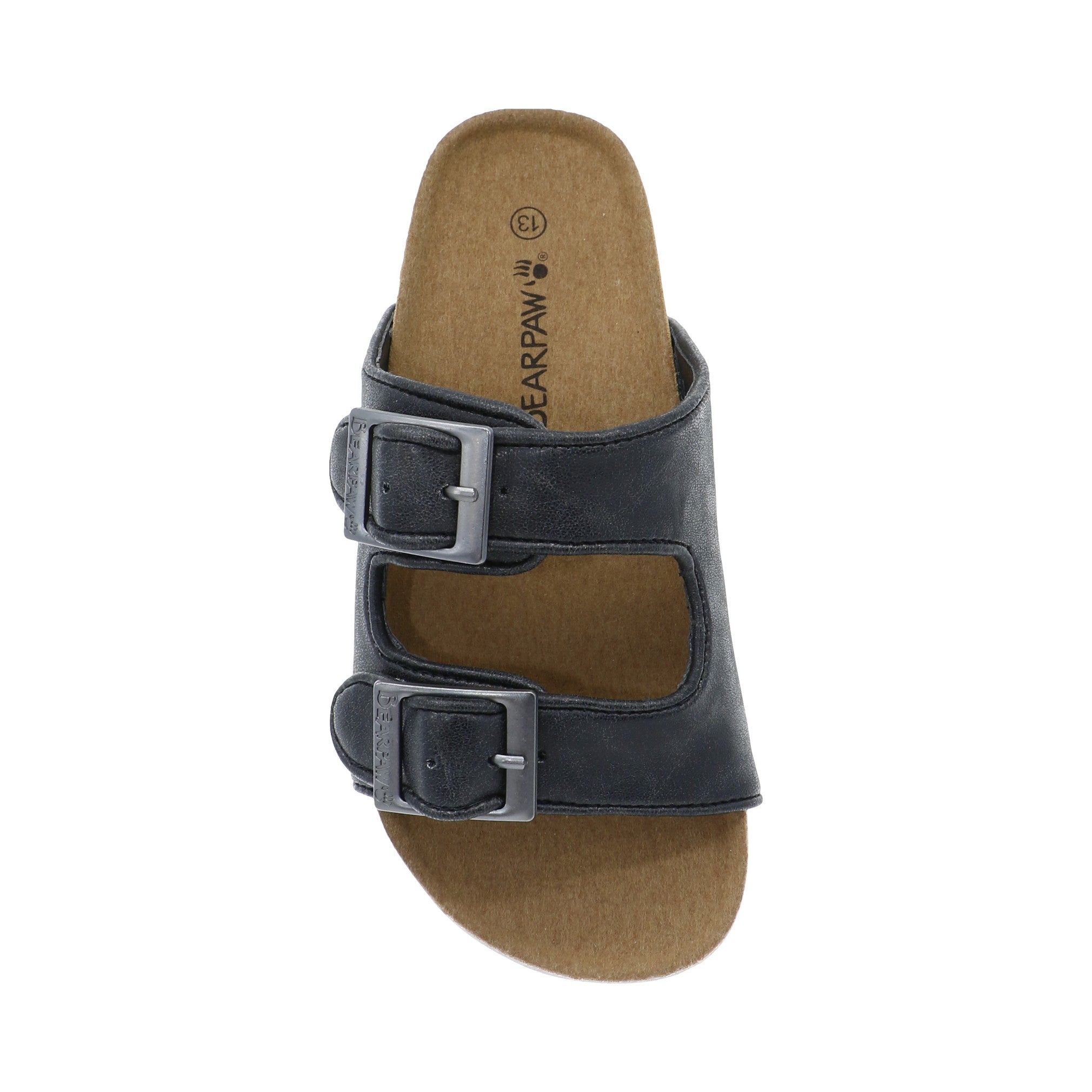 Bearpaw Brooklyn - Kid's Slide Sandal Bearpaw- 011 - Black - View