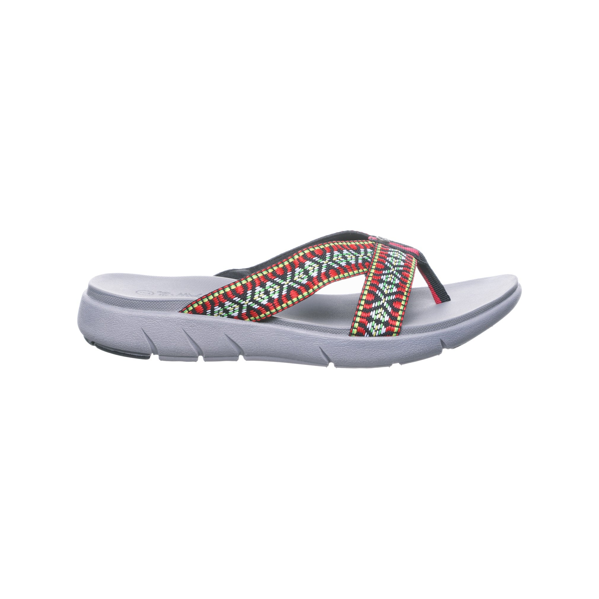 Bearpaw Juniper Women's Knitted Textile Sandals - 2443W Bearpaw- 055 - Gray - Side View