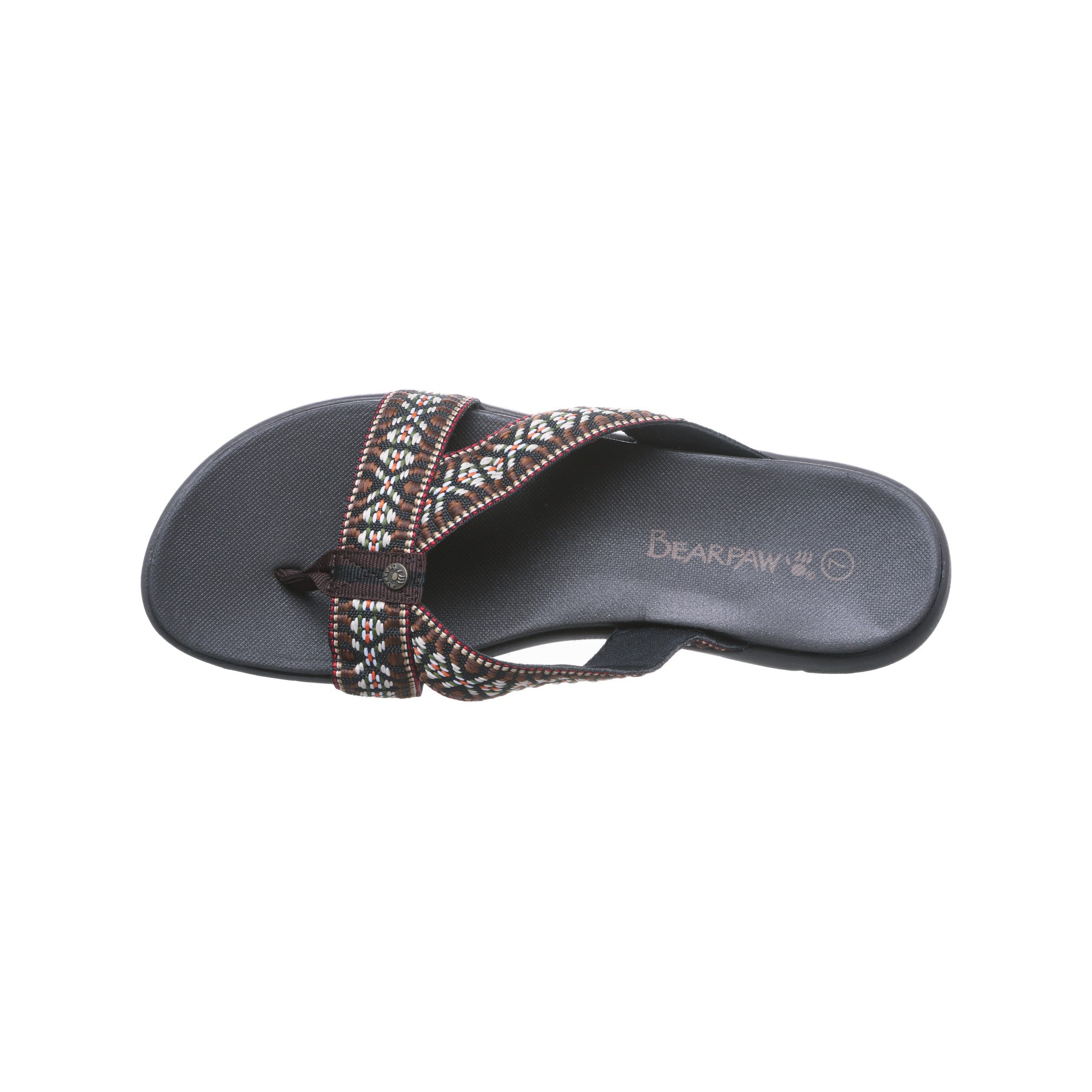 Bearpaw Juniper Women's Knitted Textile Sandals - 2443W Bearpaw- 205 - Chocolate - View