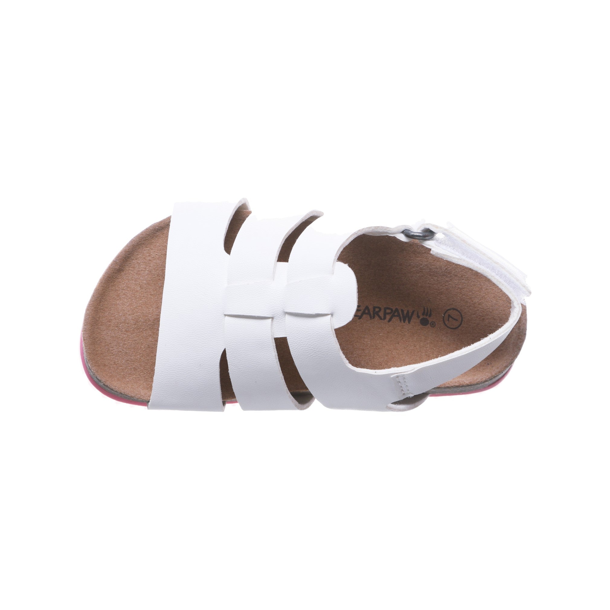 Bearpaw Zaidee Toddler Toddler Knitted Textile Sandals - 2462T Bearpaw- 010 - White - View