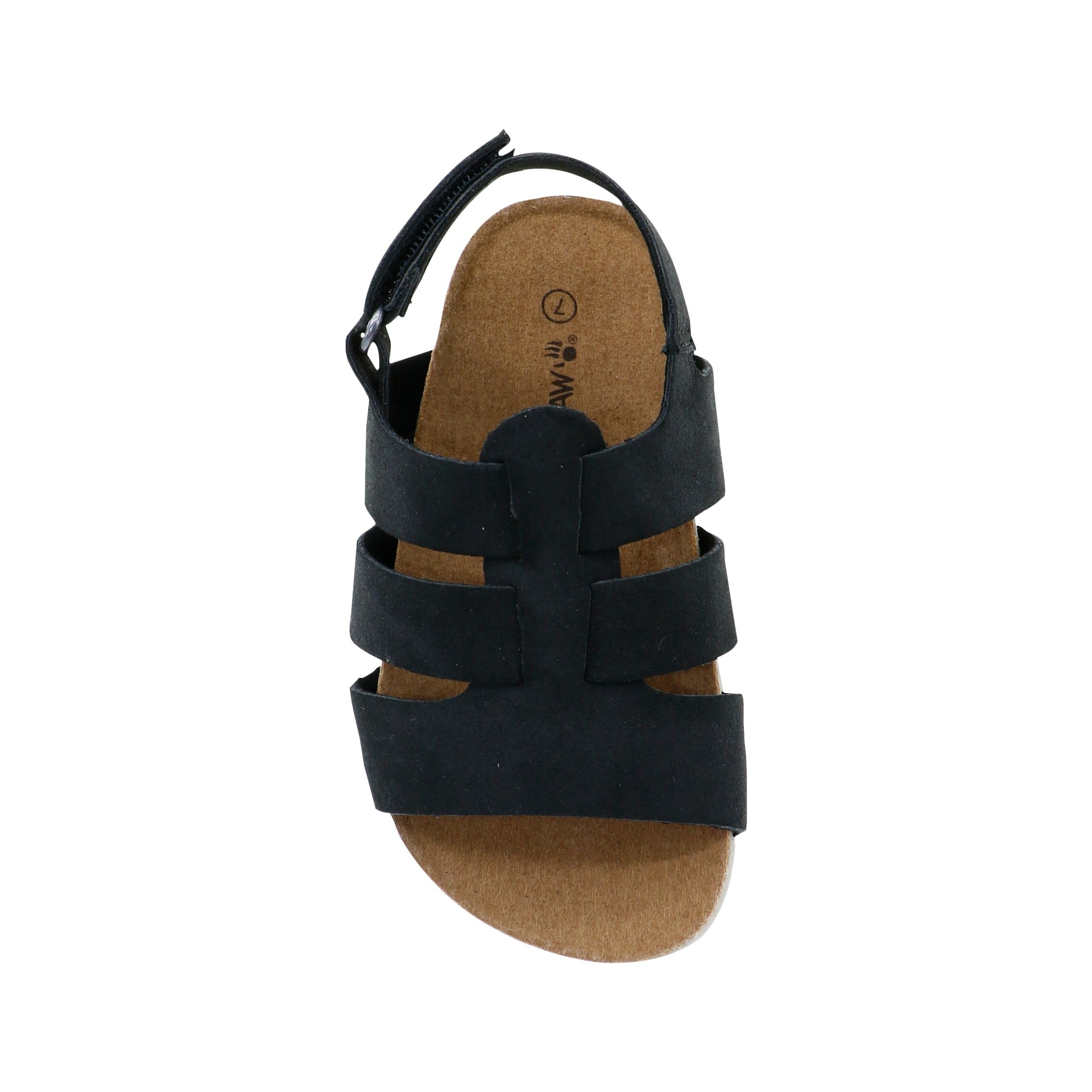 Bearpaw Zaidee Toddler Toddler Knitted Textile Sandals - 2462T Bearpaw- 011 - Black - View