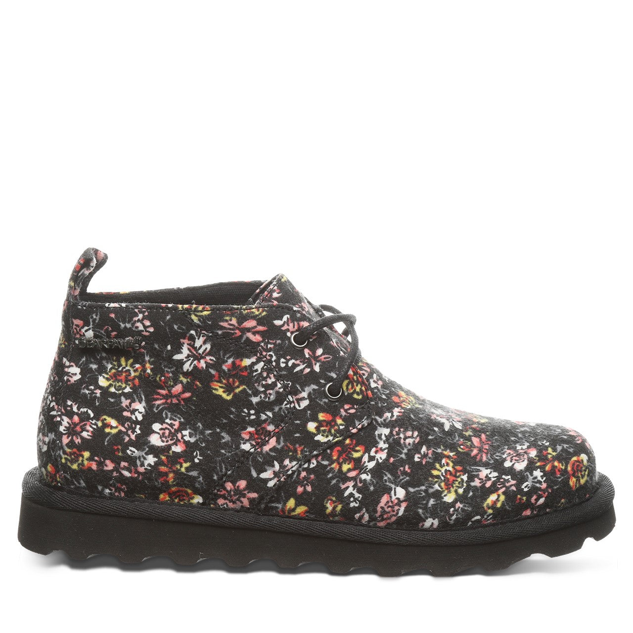 Bearpaw Skye Kid's / Youth Leather Boots - 2578Y Bearpaw- 008 - Black Floral - View