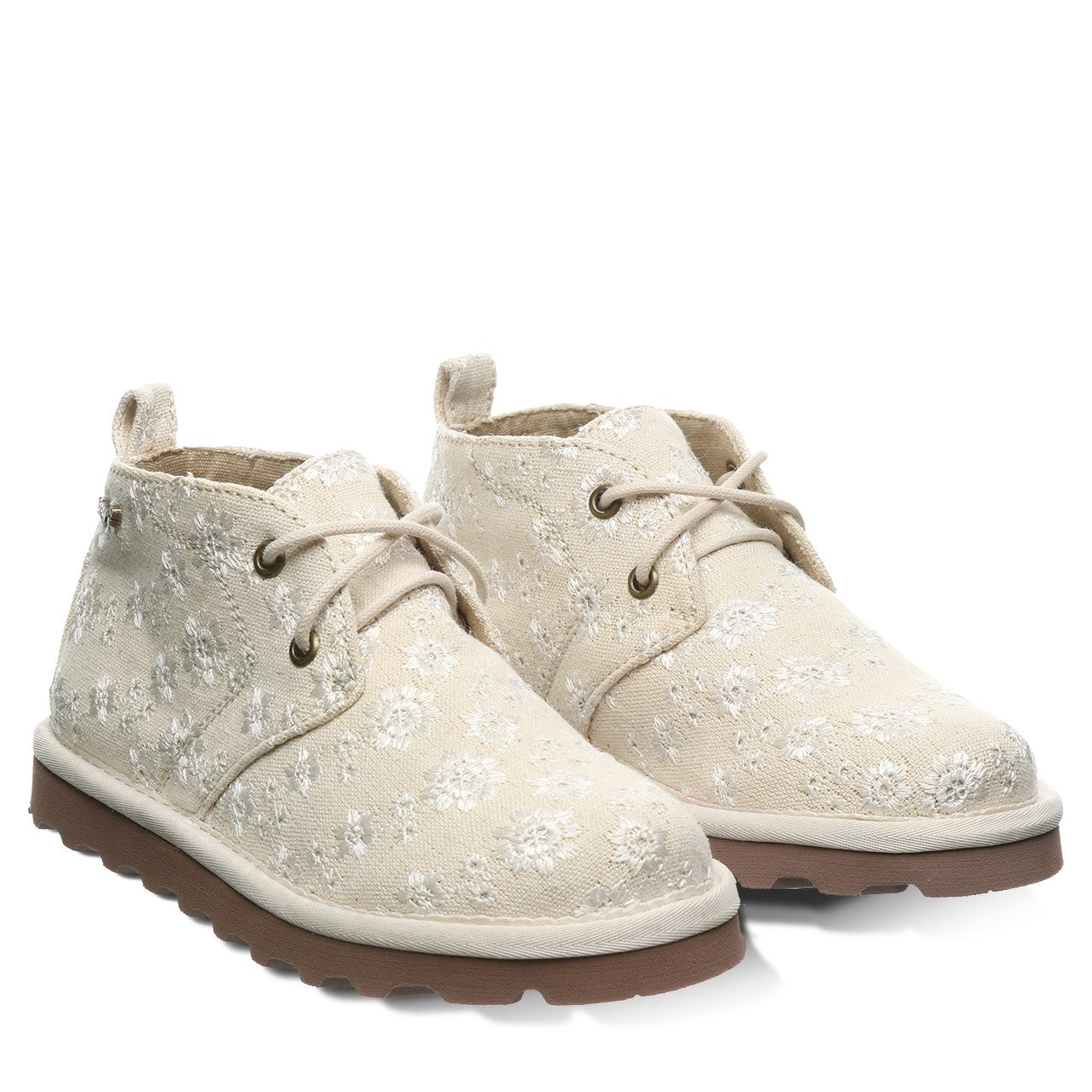 Bearpaw Skye Kid's / Youth Leather Boots - 2578Y Bearpaw- 278 - Bone - 8
