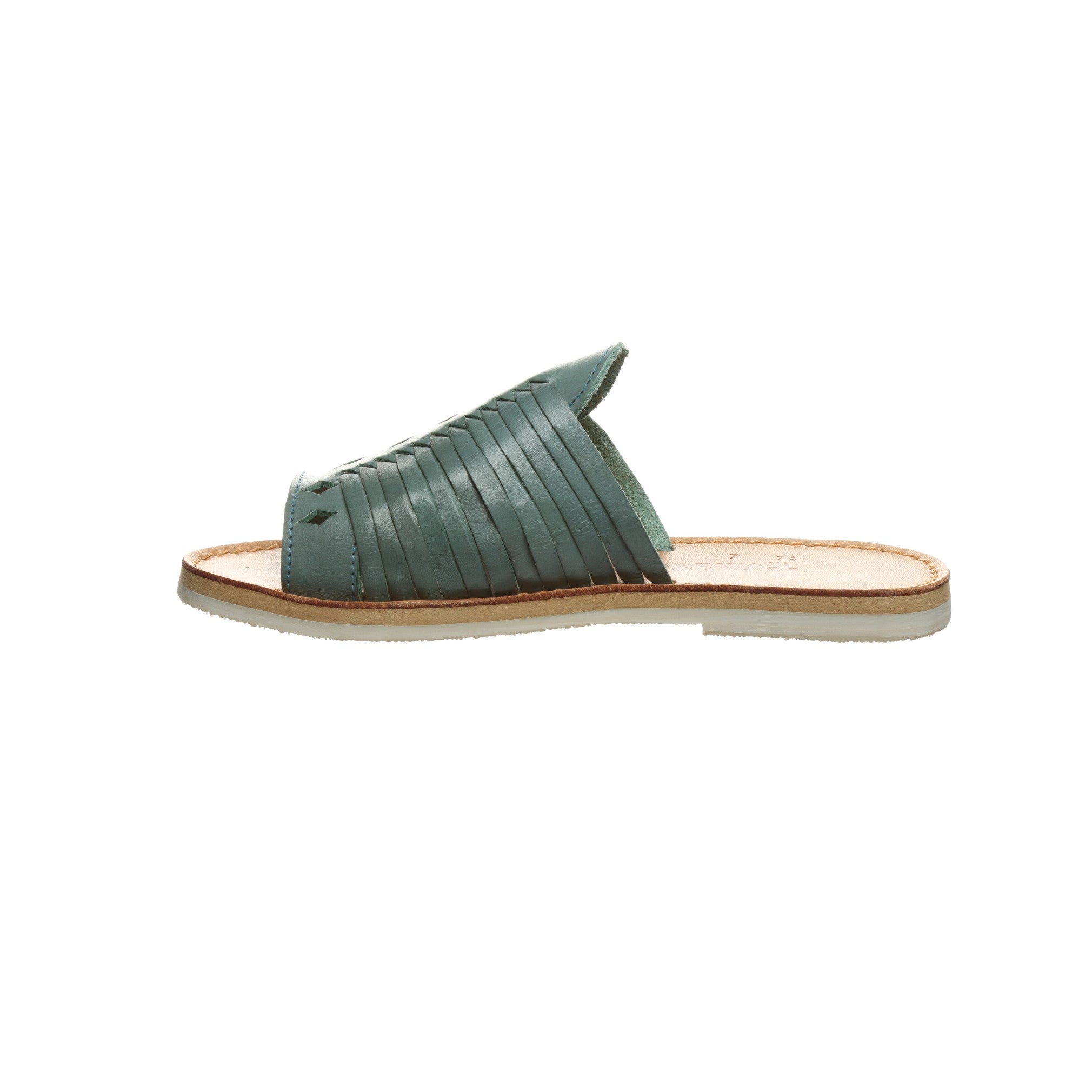Bearpaw Rosa Women's Leather Sandals - 2658W Bearpaw- 346 - Turquoise - Side View