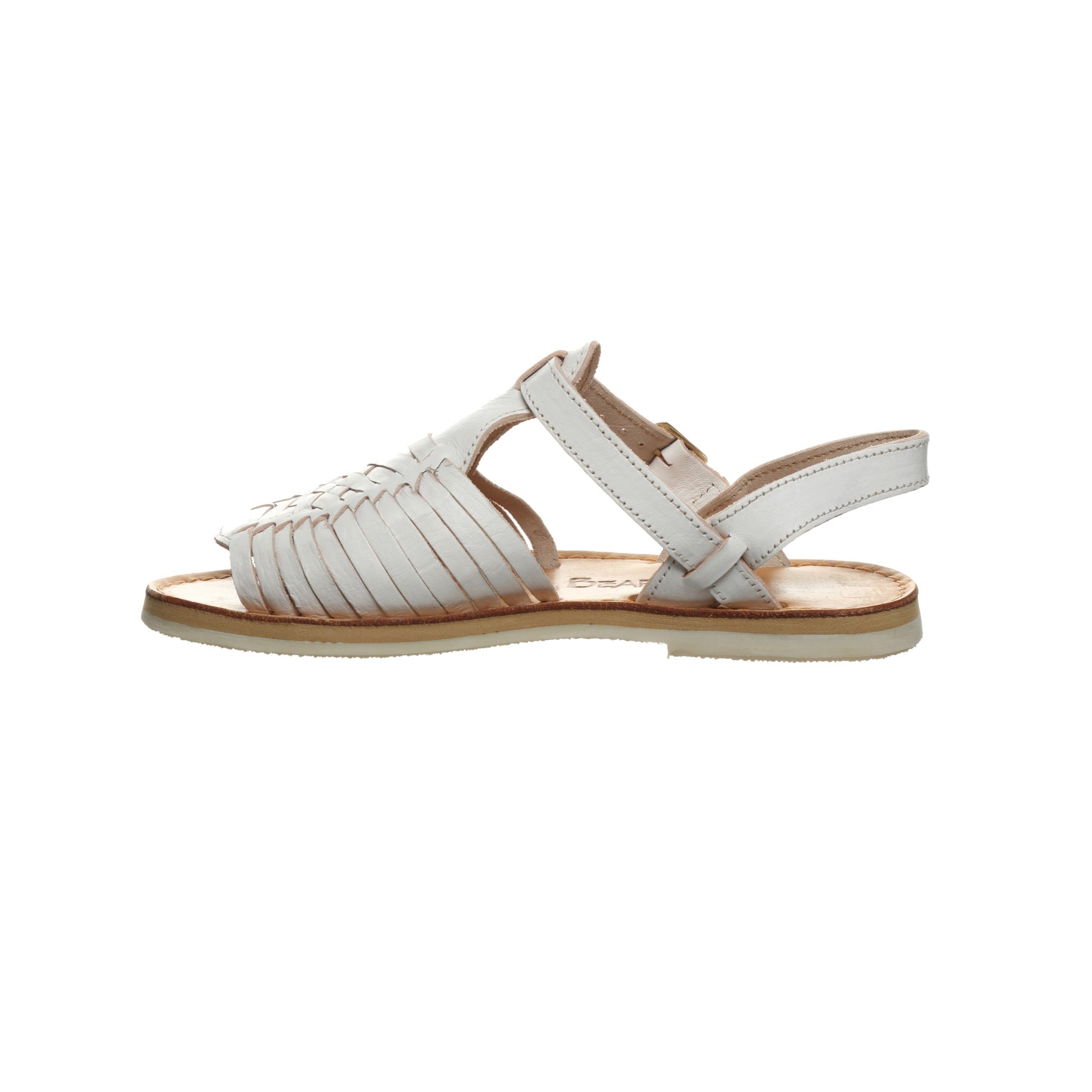 Bearpaw Gloria Women's Leather Sandals - 2661W Bearpaw- 010 - White - Side View