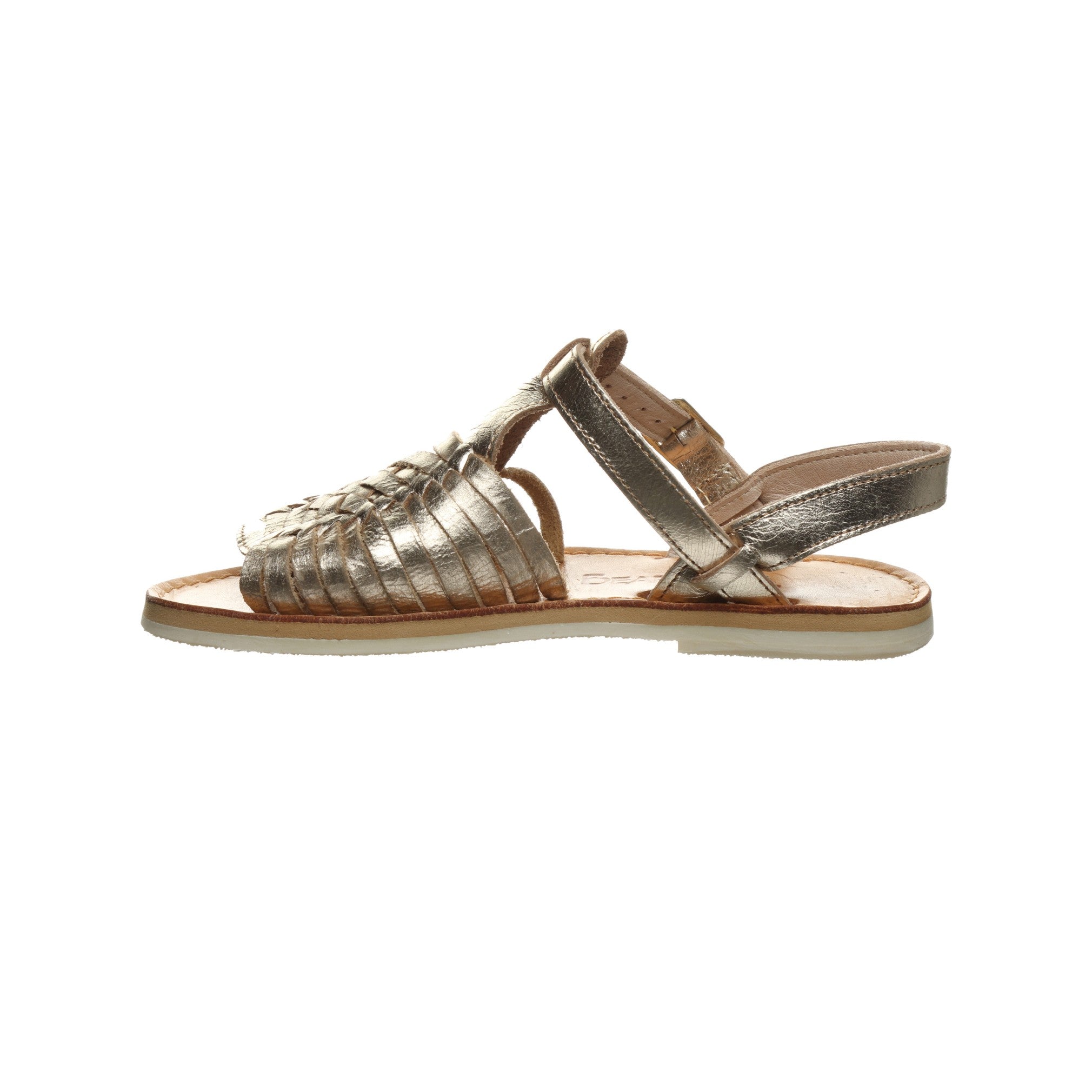 Bearpaw Gloria Women's Leather Sandals - 2661W Bearpaw- 041 - Champagne - Side View