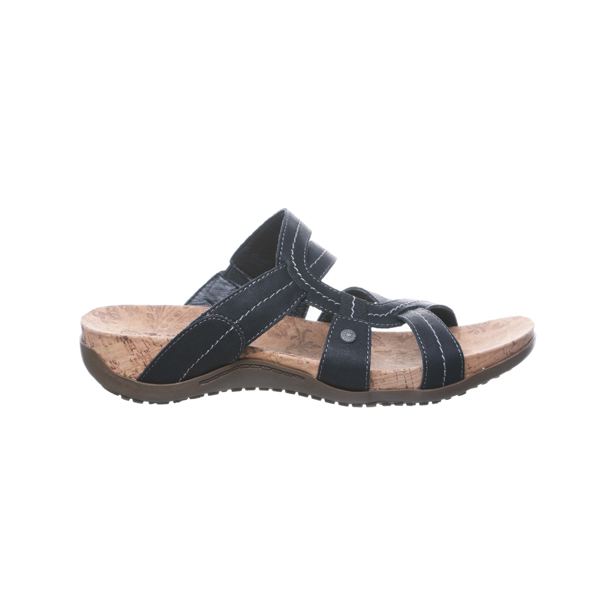 Bearpaw Kai Ii Women's Knitted Textile Sandals - 2666W Bearpaw- 011 - Black - Side View