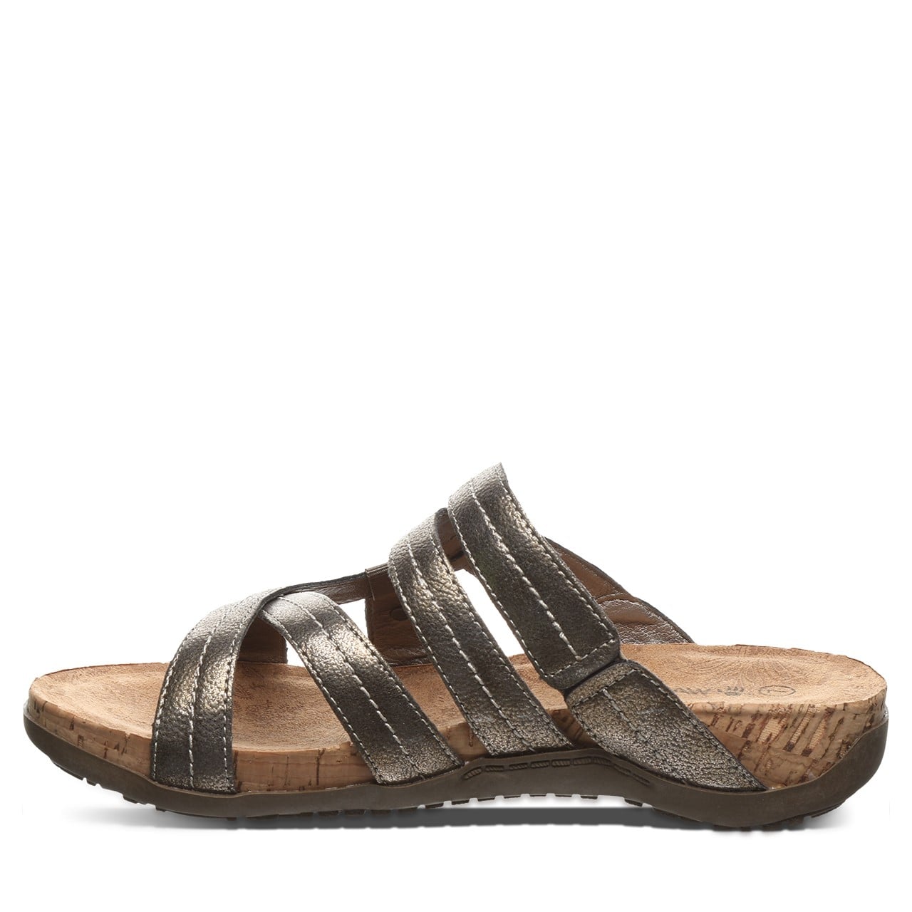 Bearpaw Kai II Women's Slip-on Sandals - 2666W Bearpaw- 017 - Gunmetal - Side View