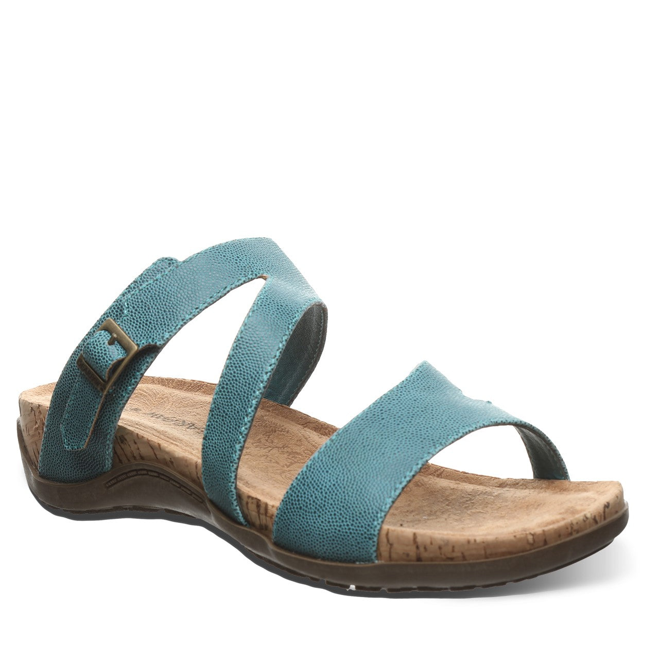 Bearpaw Teresa Women's Cork Wrapped Adjustable Strap Sandals - 2898W in Teal