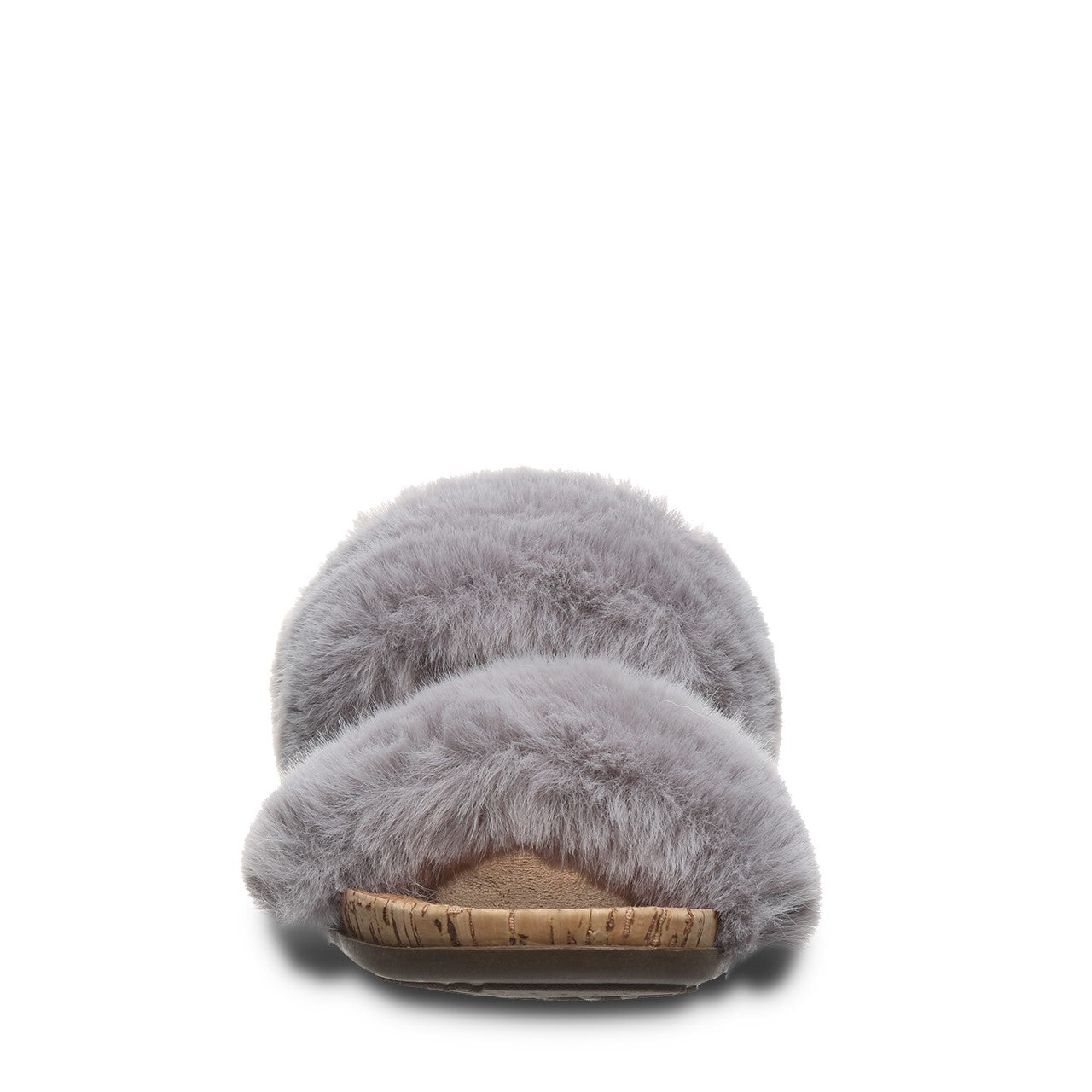 Bearpaw Analia Women's Faux Fur Upper Sandals - 2900W Bearpaw- 051 - Gray Fog - View