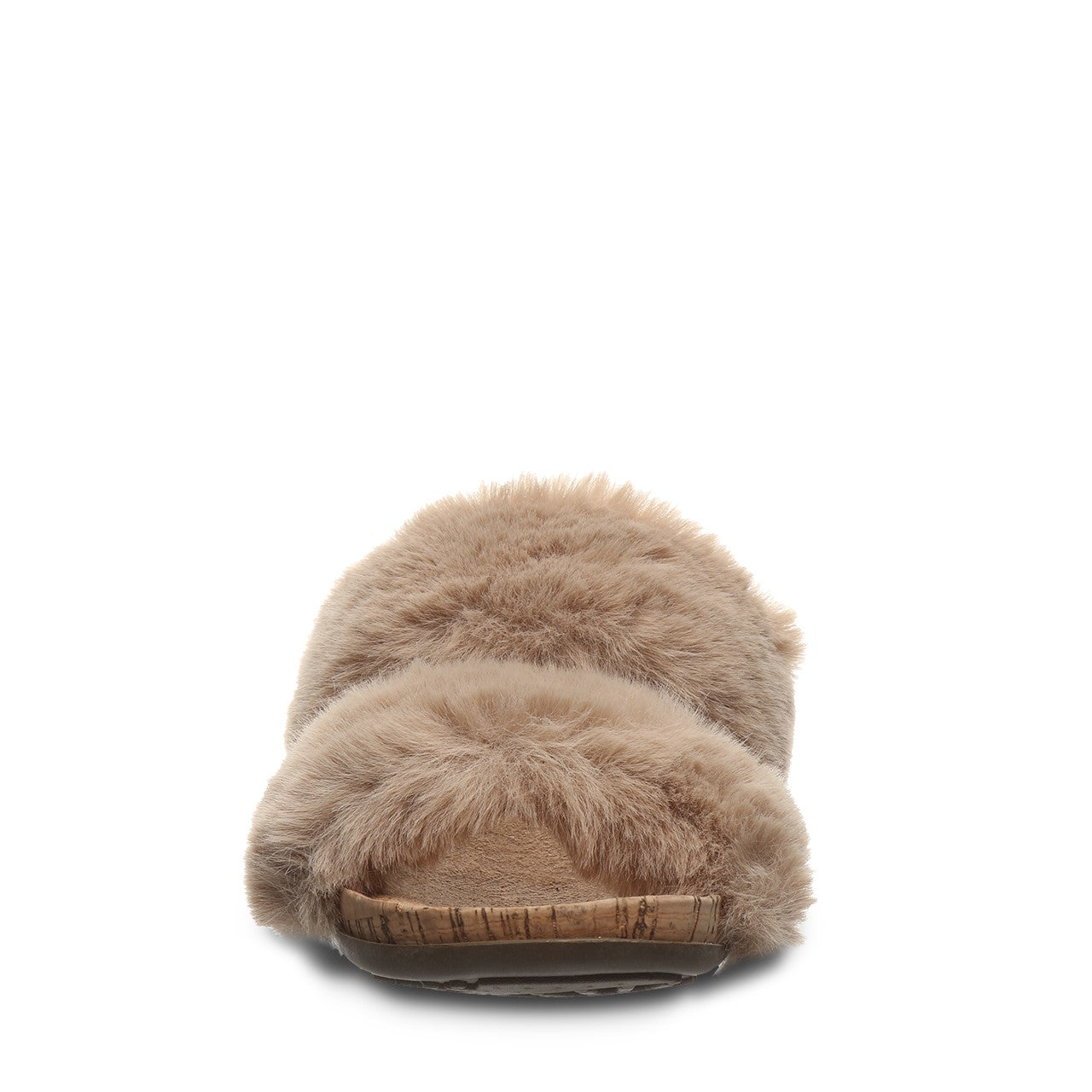 Bearpaw Analia Women's Faux Fur Upper Sandals - 2900W Bearpaw- 214 - Brown - View