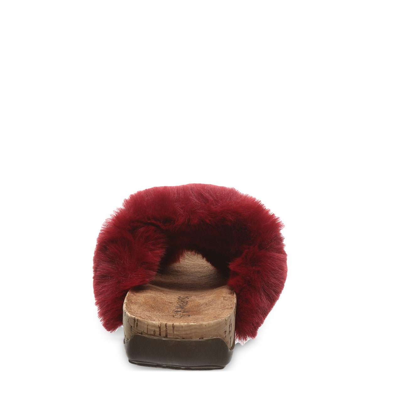 Bearpaw Analia Women's Faux Fur Upper Sandals - 2900W Bearpaw- 624 - Beet - View