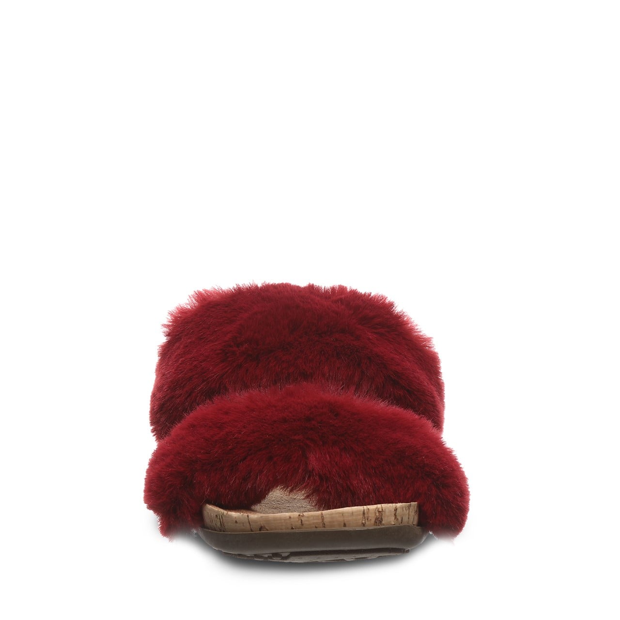 Bearpaw Analia Women's Faux Fur Upper Sandals - 2900W Bearpaw- 624 - Beet - View