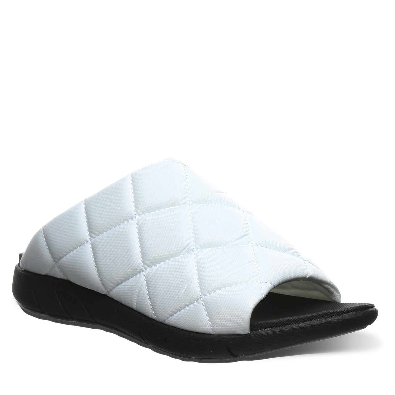 Bearpaw Audrey Women's Quilted Nylon Upper Sandals - 2902W in White