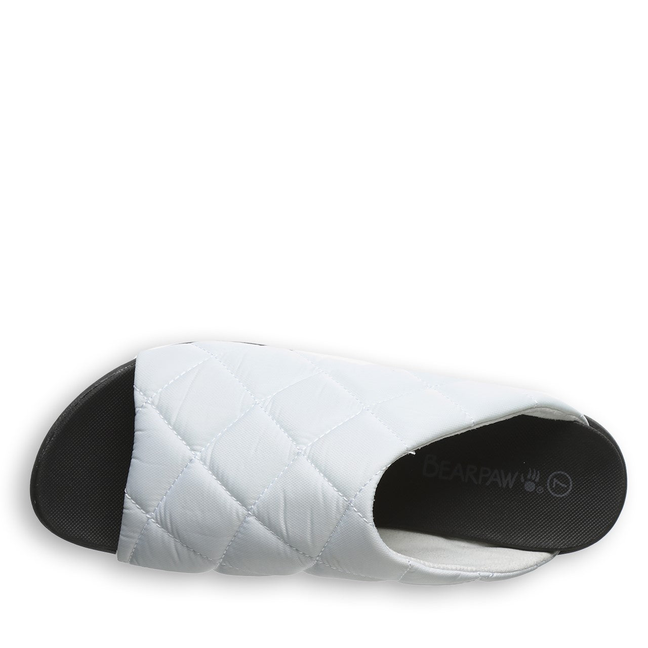 Bearpaw Audrey Women's Quilted Nylon Uppe Sandals - 2902W Bearpaw- 010 - White - View
