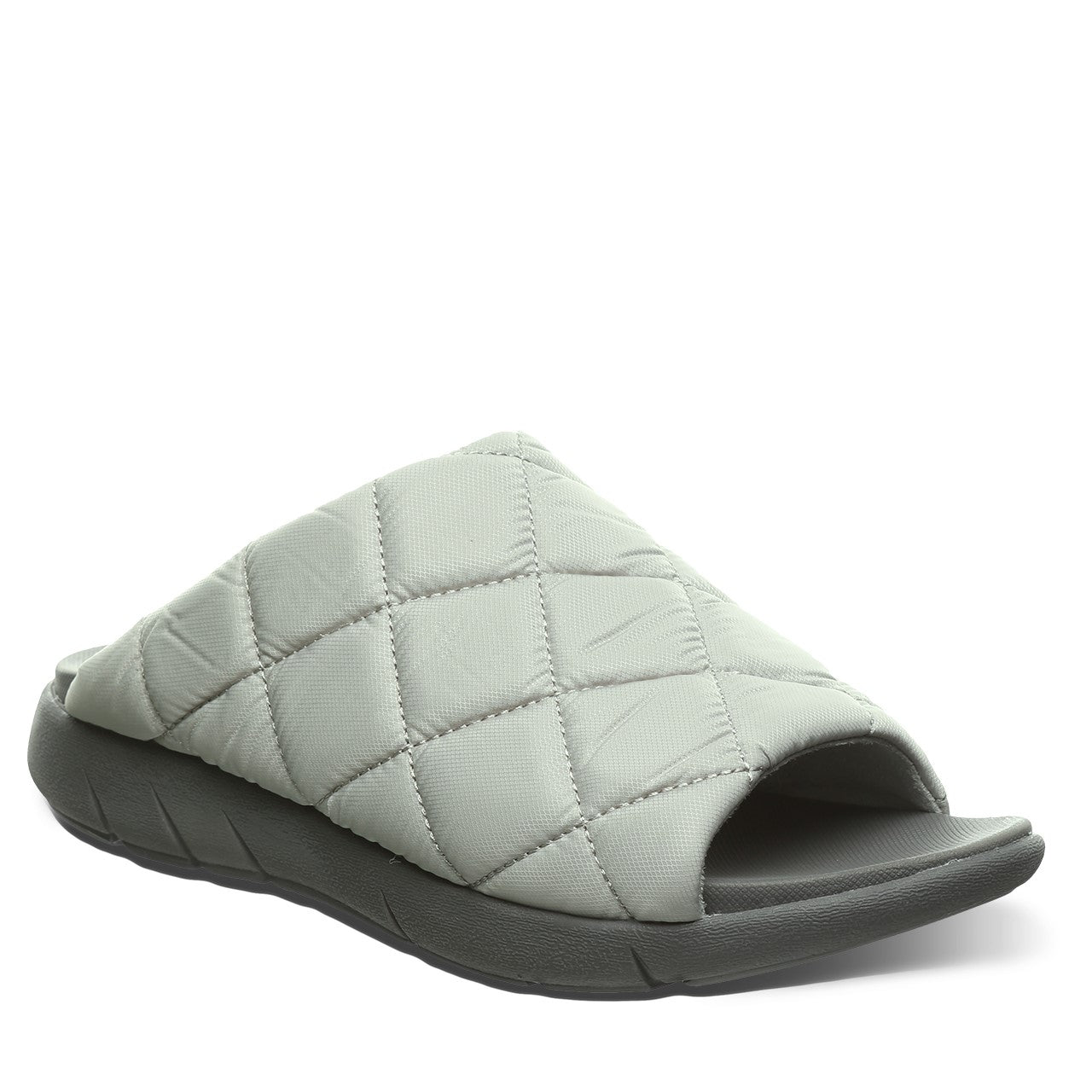 Bearpaw Audrey Women's Quilted Nylon Upper Sandals - 2902W in Light Gray