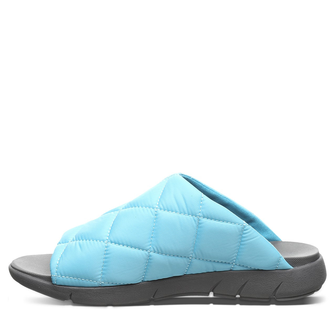 Bearpaw Audrey Women's Quilted Nylon Uppe Sandals - 2902W Bearpaw- 300 - Light Blue - Side View