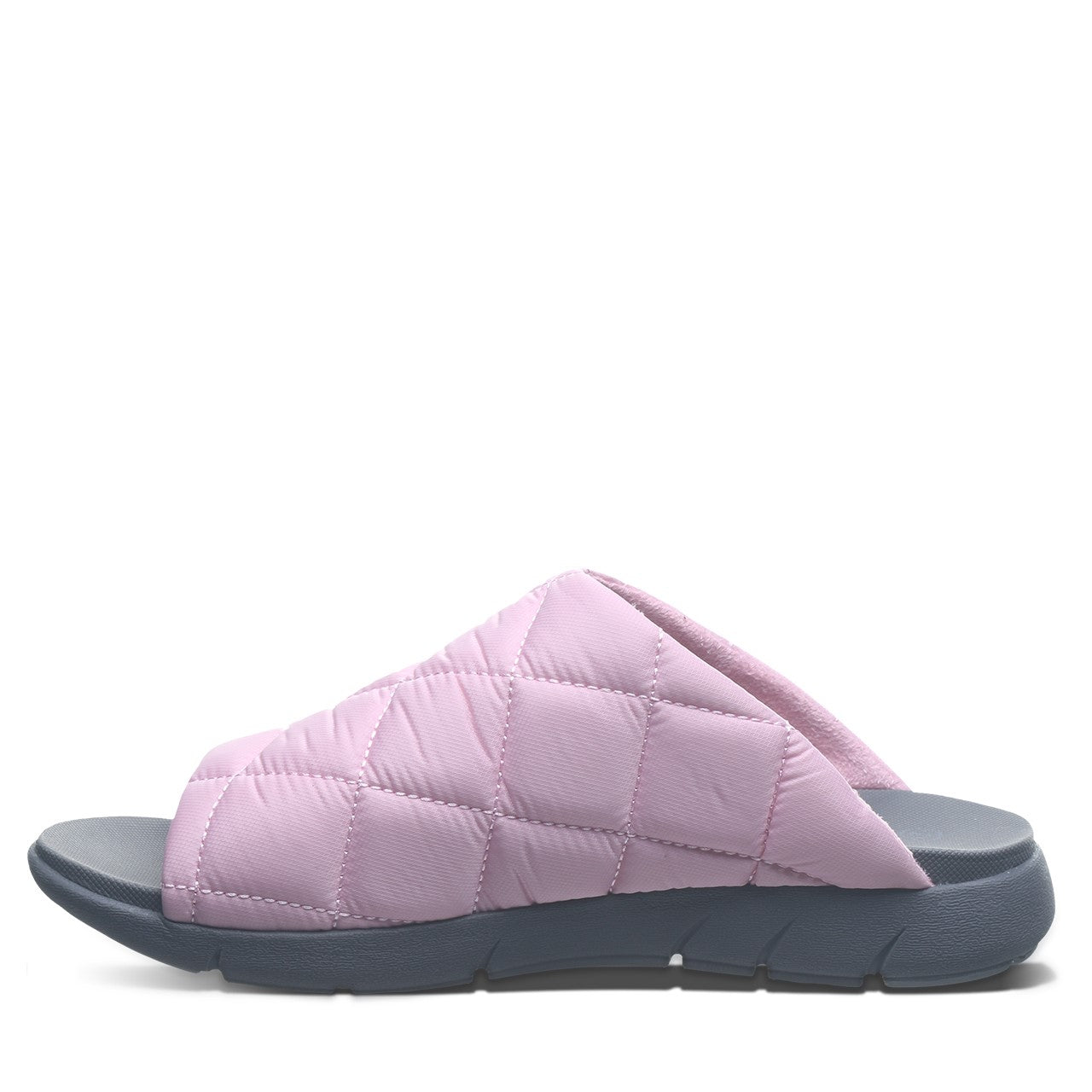 Bearpaw Audrey Women's Quilted Nylon Uppe Sandals - 2902W Bearpaw- 635 - Pale Pink - Side View