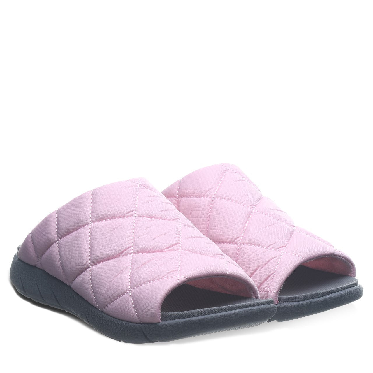 Bearpaw Audrey Women's Quilted Nylon Uppe Sandals - 2902W Bearpaw- 635 - Pale Pink - 8