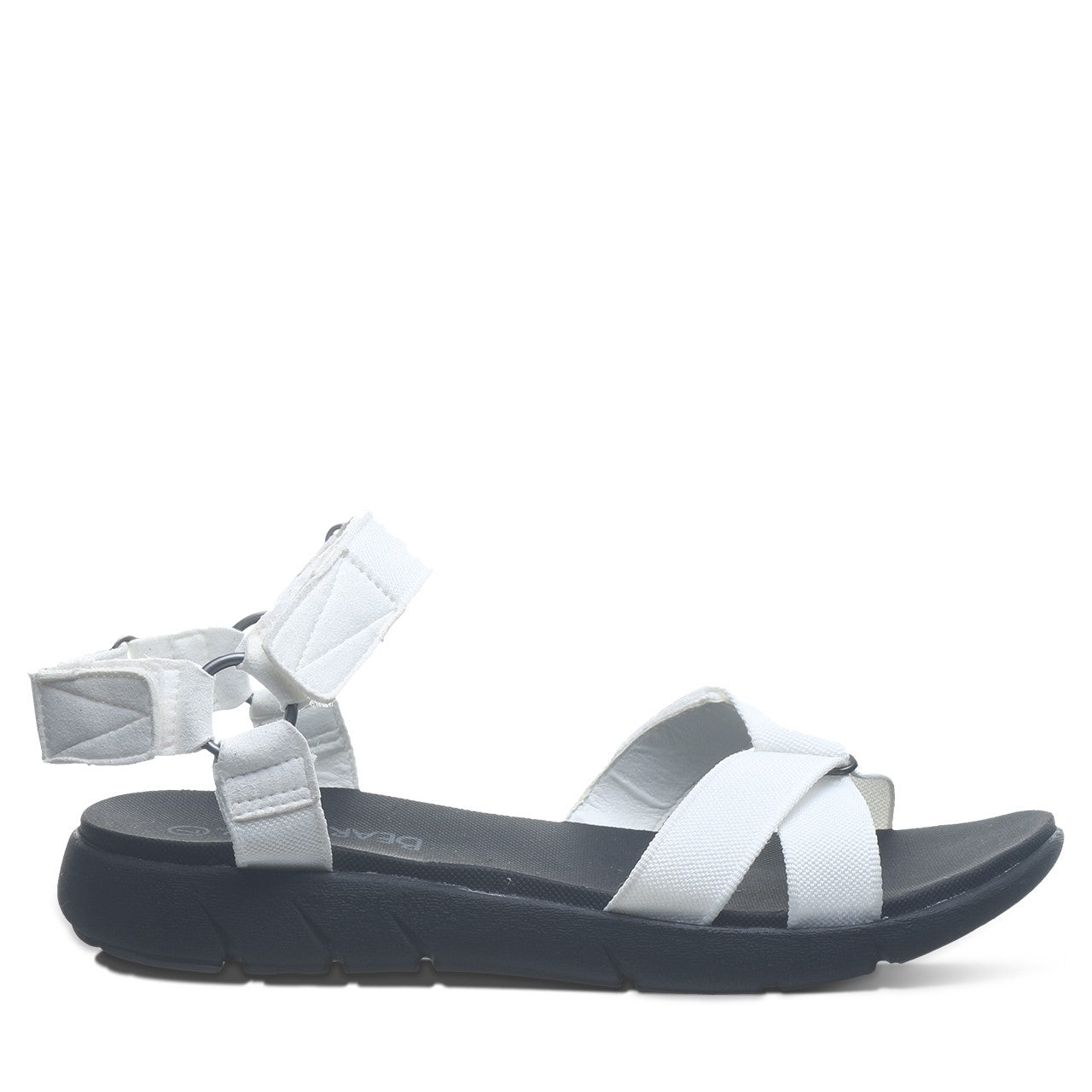 Bearpaw Becca Women's Webbing Tape/micro Sandals - 2904W Bearpaw- 010 - White - View