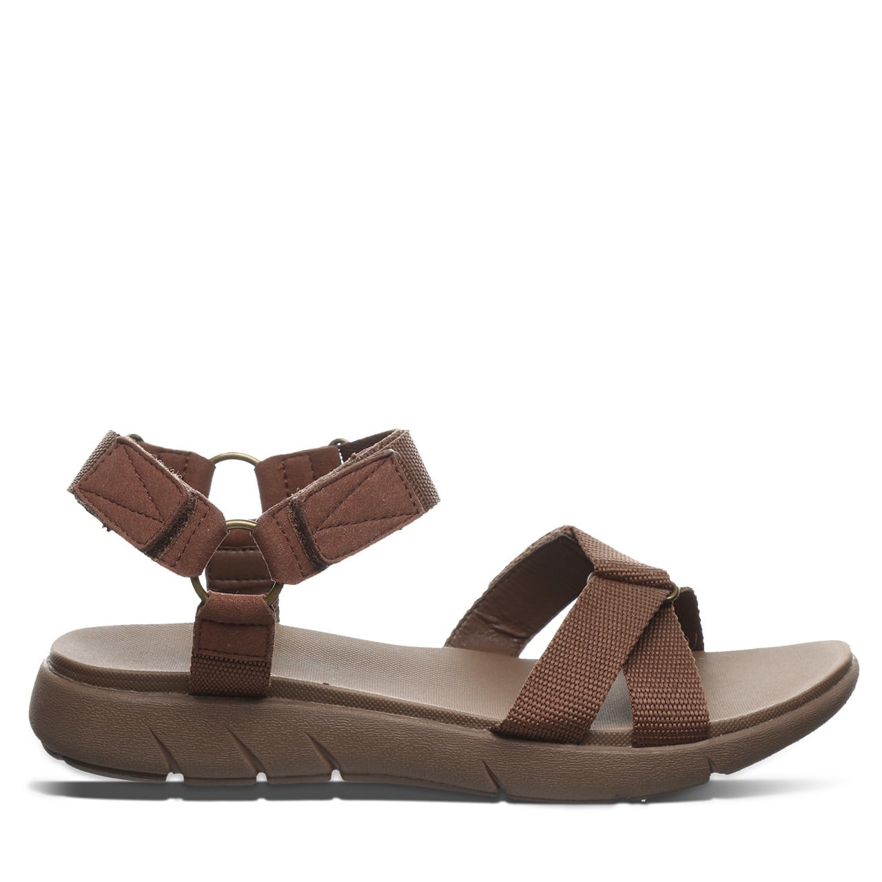 Bearpaw Becca Women's Webbing Tape/micro Sandals - 2904W Bearpaw- 214 - Brown - View