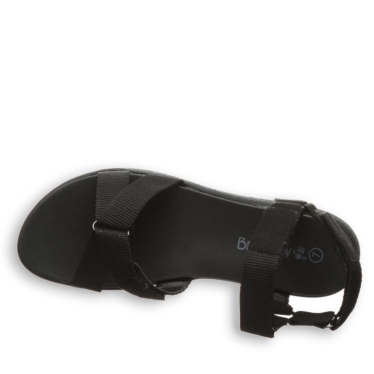Bearpaw Becca Women's Webbing Tape/micro Sandals - 2904W Bearpaw- 884 - Black/black - View