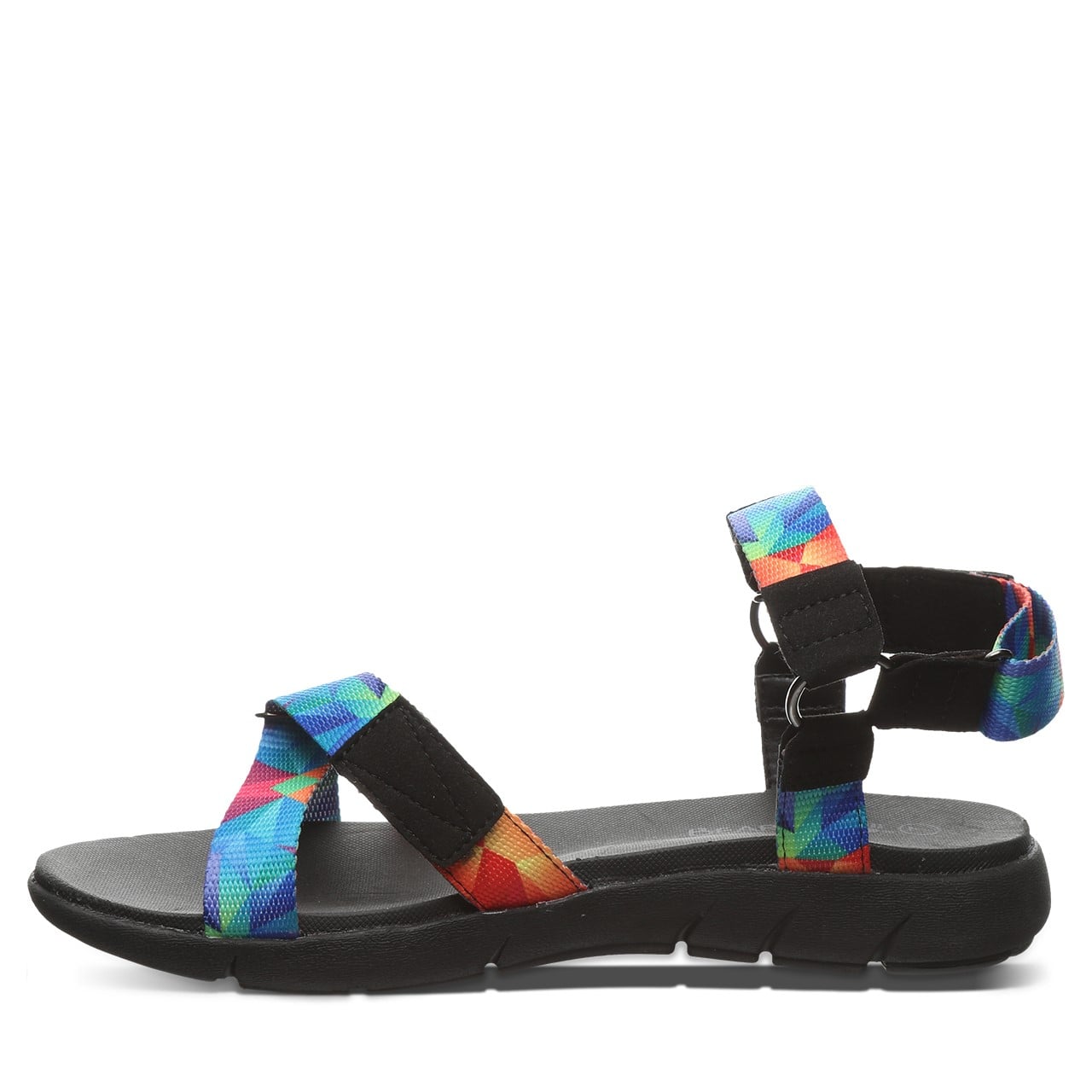 Bearpaw Becca Women's Webbing Tape/micro Sandals - 2904W Bearpaw- 965 - Prism - Side View
