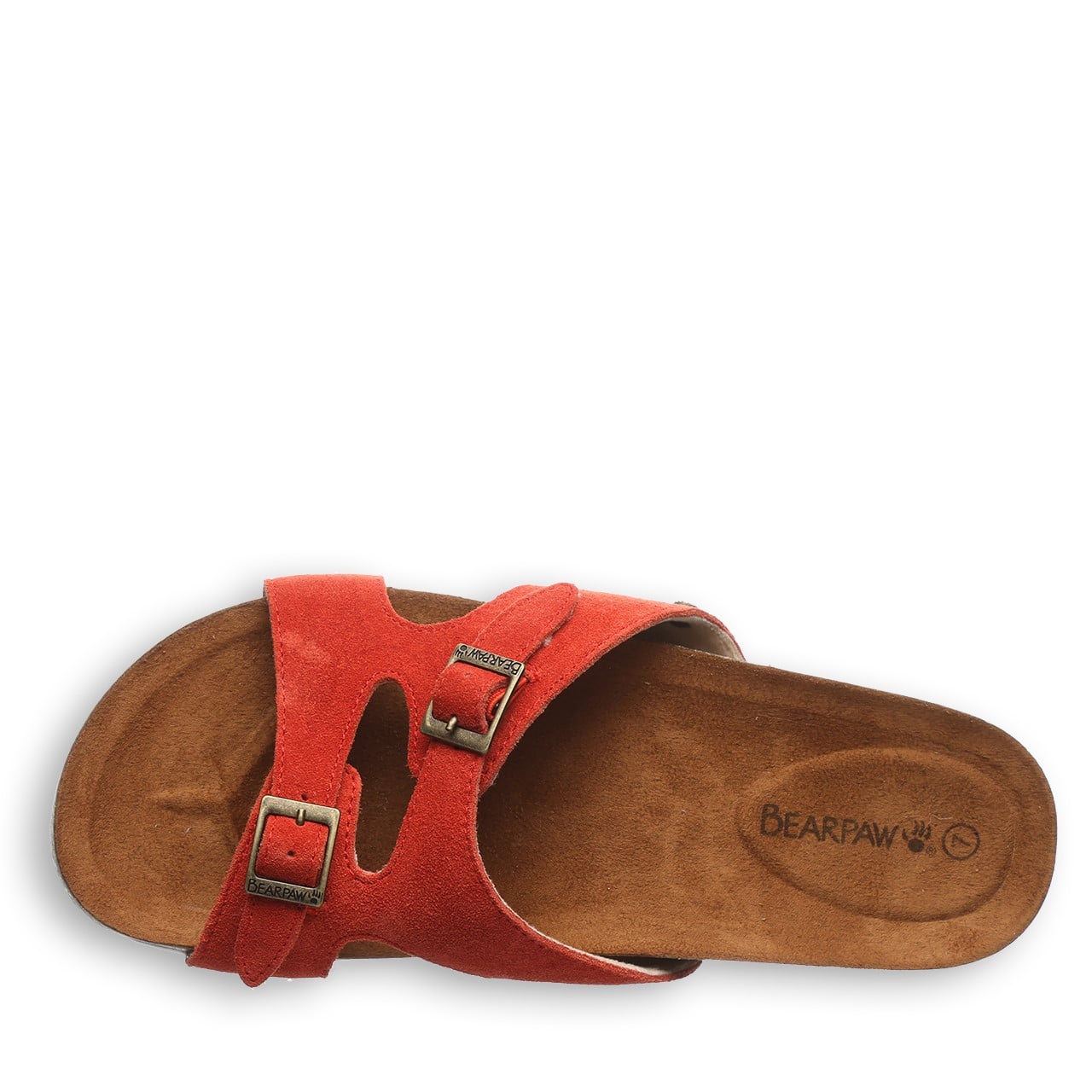 Bearpaw Jaycee Women's Cow Suede Upper Sandals - 2906W Bearpaw- 604 - Red Alert - View