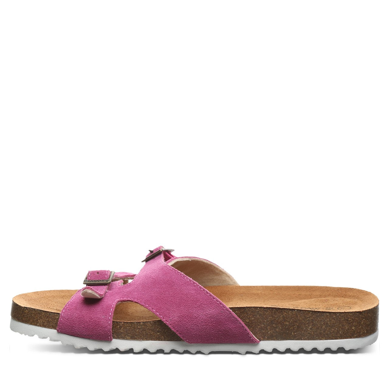 Bearpaw Jaycee Women's Cow Suede Upper Sandals - 2906W Bearpaw- 660 - Orchid - Side View